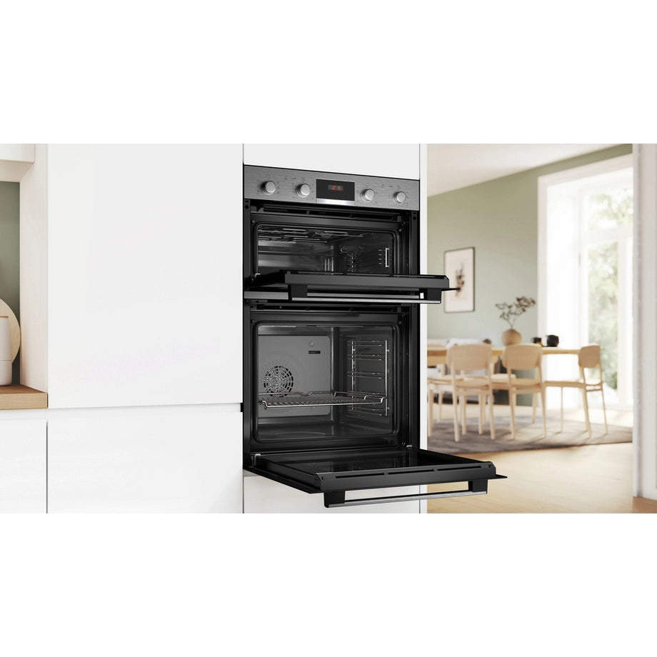 Bosch MBA533BS3B Series 4- 60cm Built In Double Oven - Stainless Steel