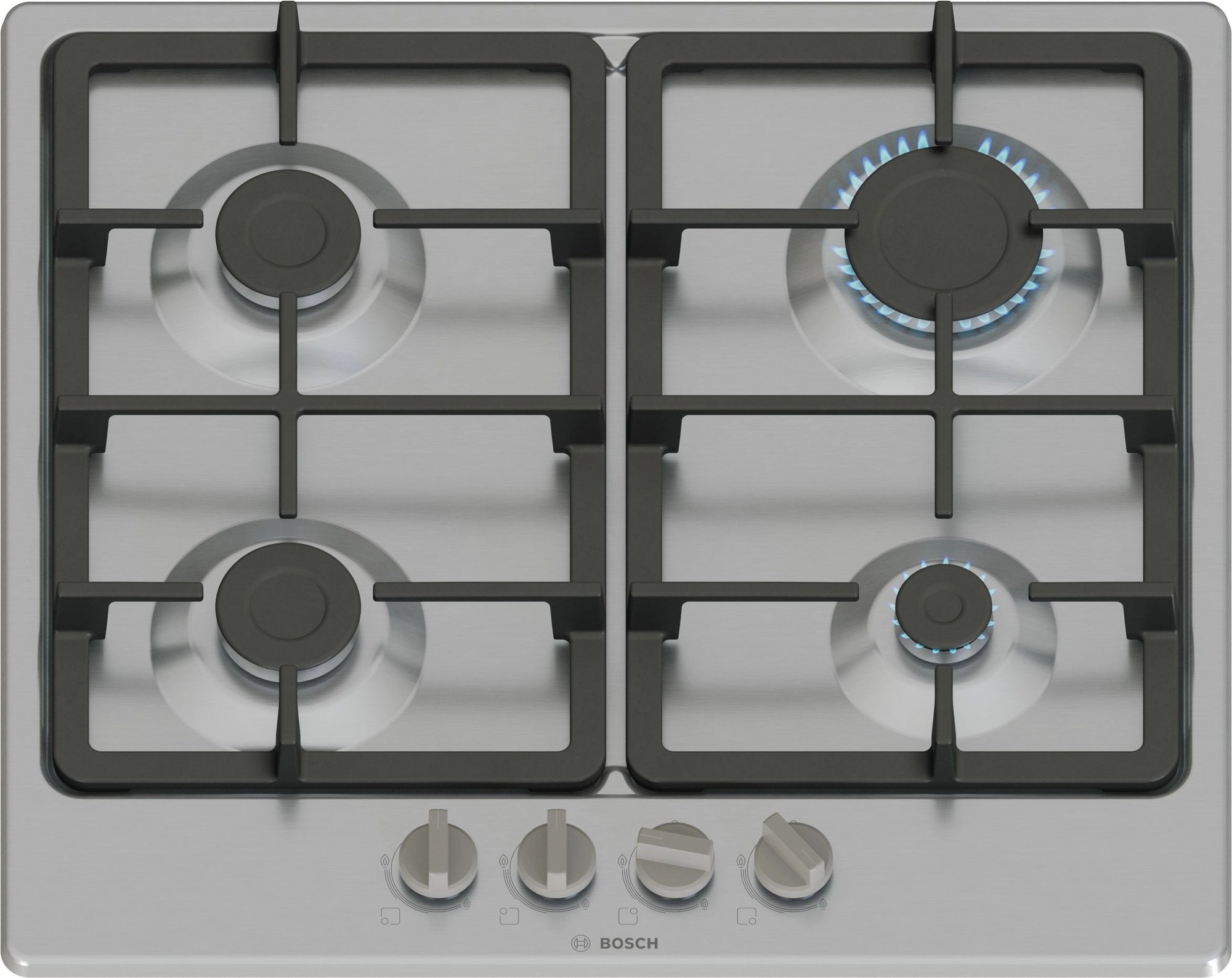 Bosch PGP6B5K90 60cm Gas Hob - Stainless steel