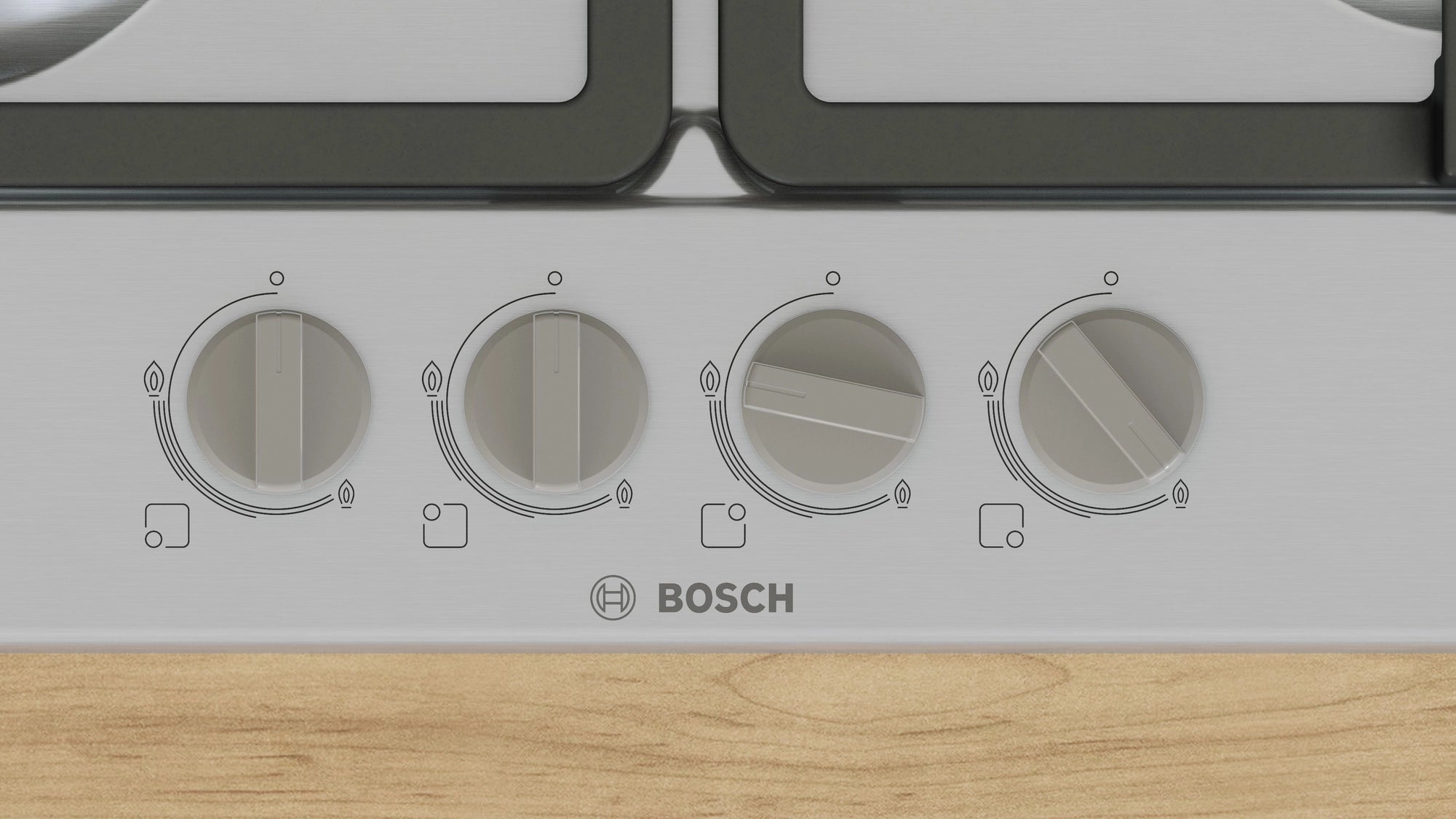Bosch PGP6B5K90 60cm Gas Hob - Stainless steel