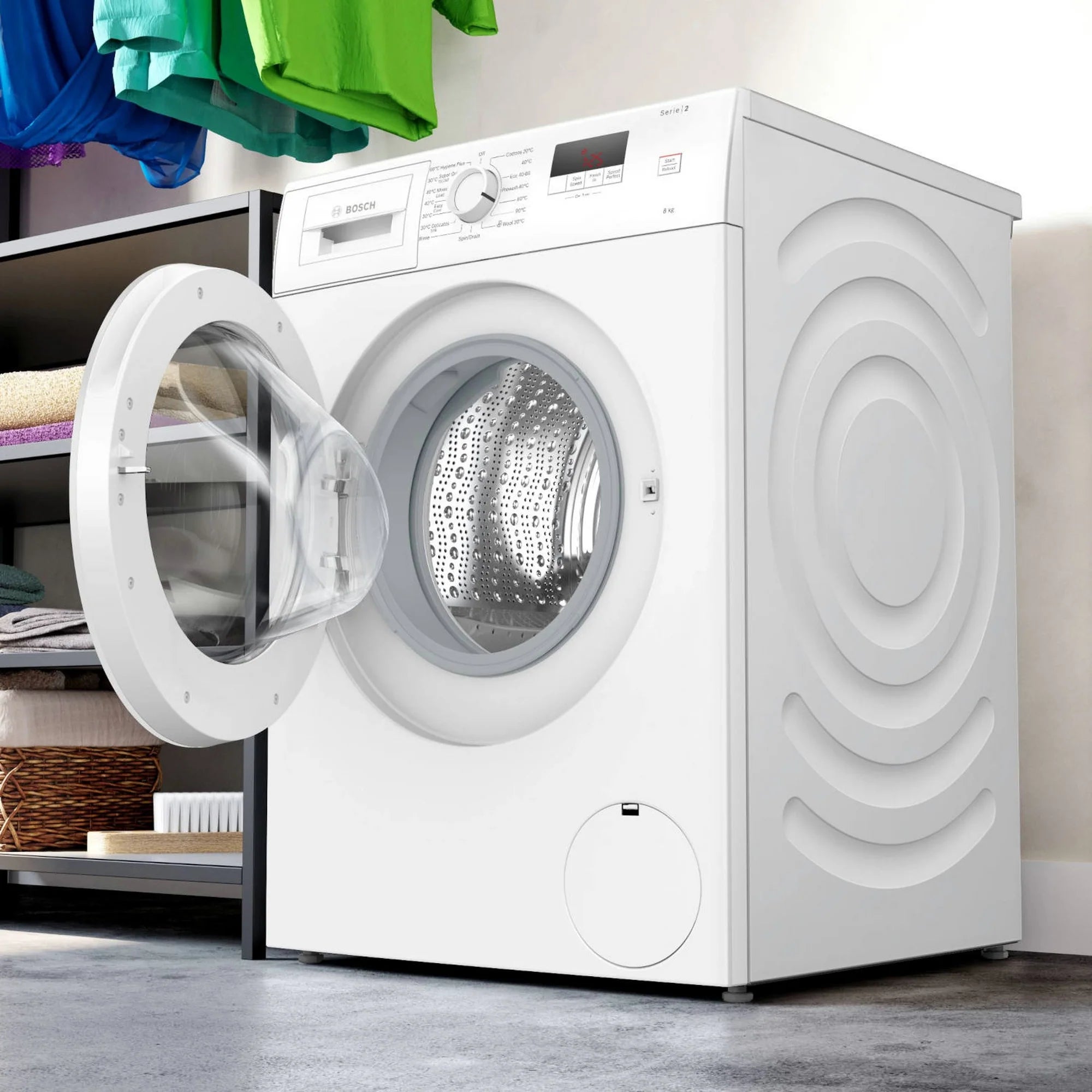 Bosch WGE03408GB 8kg 1400 Spin Washing Machine - White