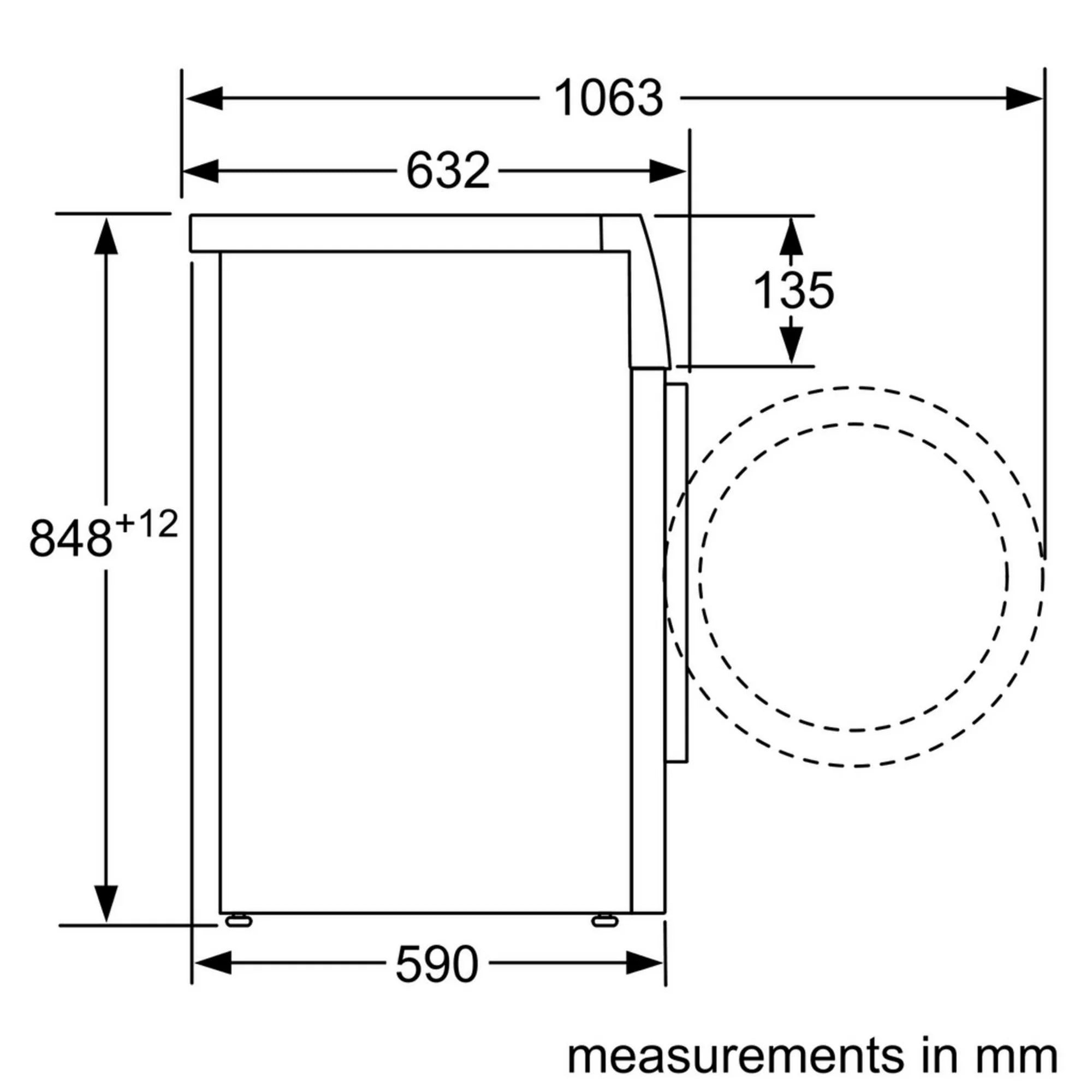 Bosch WGE03408GB 8kg 1400 Spin Washing Machine - White