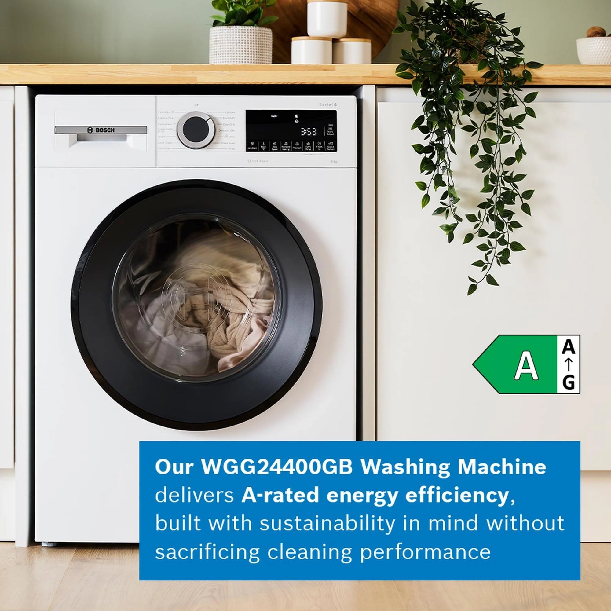 Bosch WGG24400GB 9kg 1400 Spin Washing Machine - White