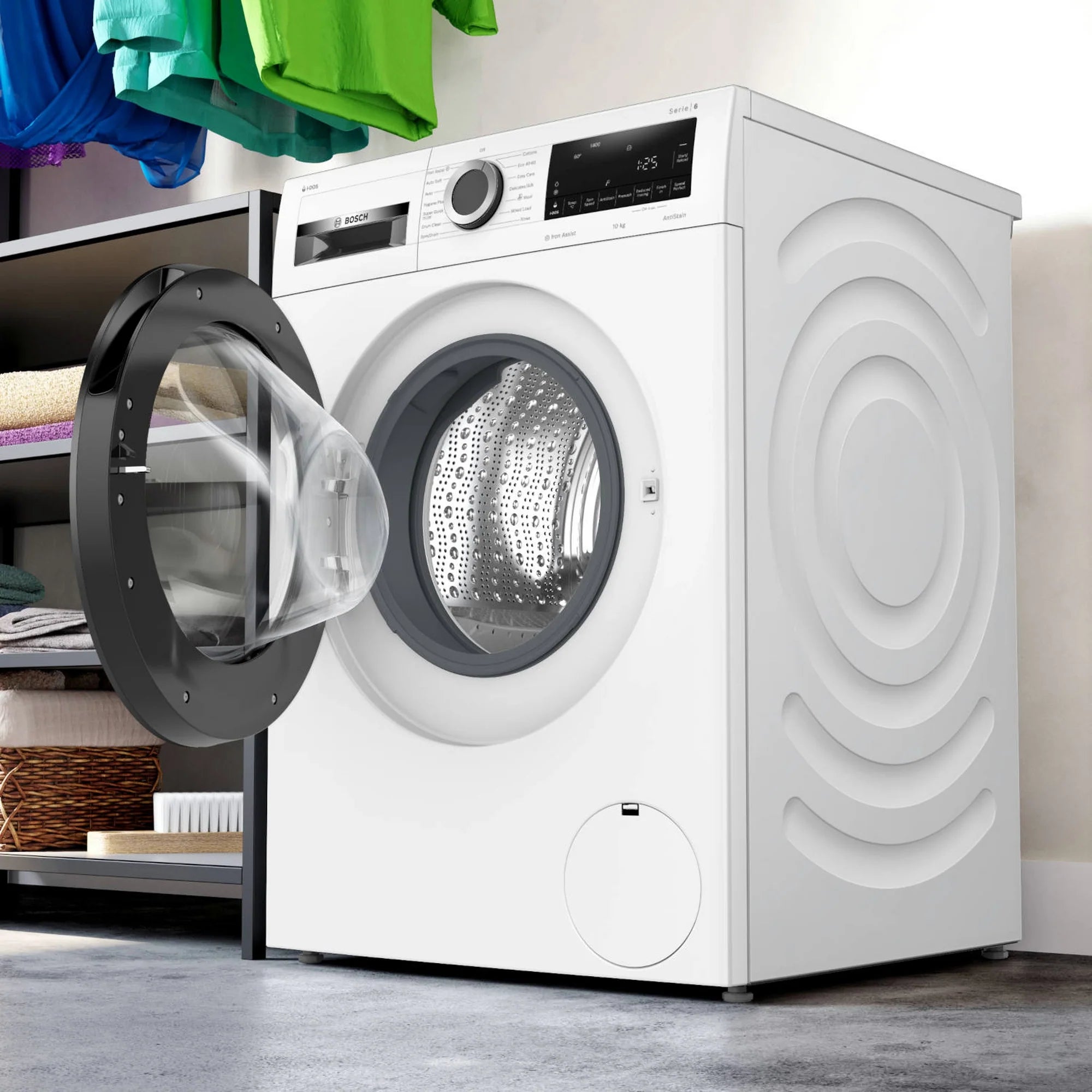 Bosch WGG254F0GB 10kg 1400 Spin Washing Machine with Automatic dosing - White