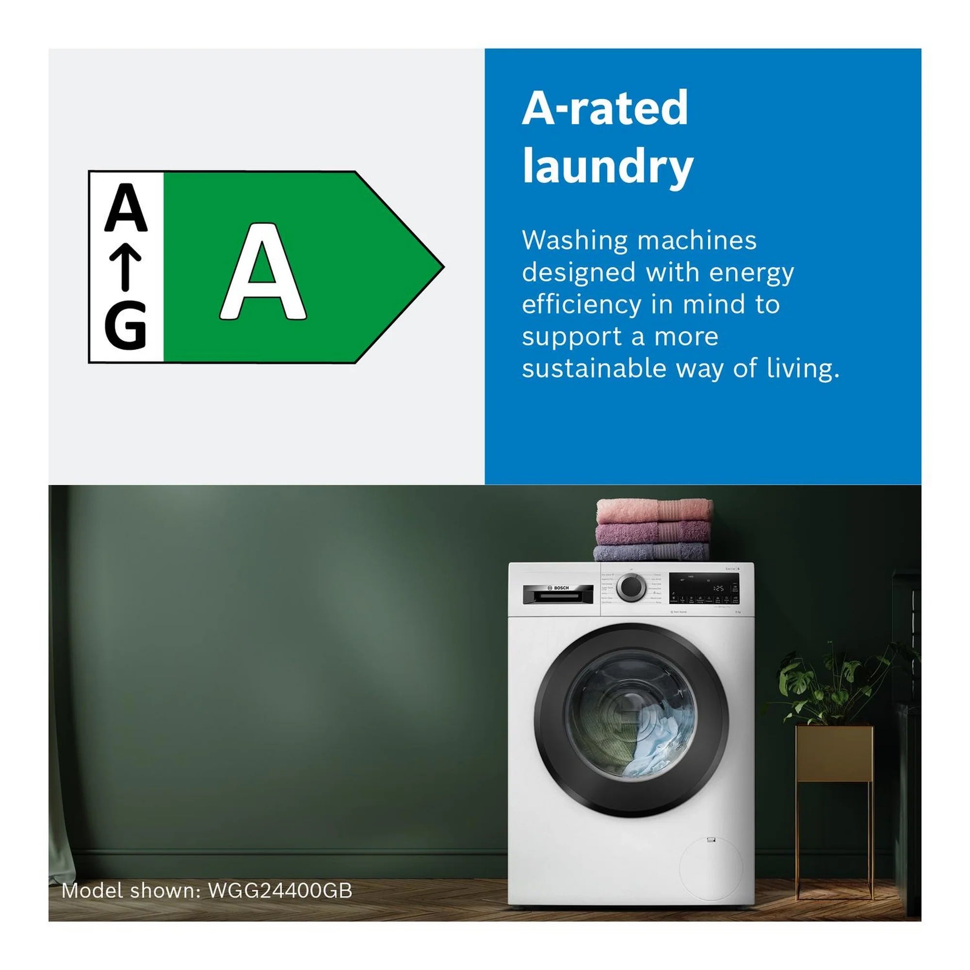 Bosch WGG254Z0GB 10kg 1400 Spin Washing Machine - White