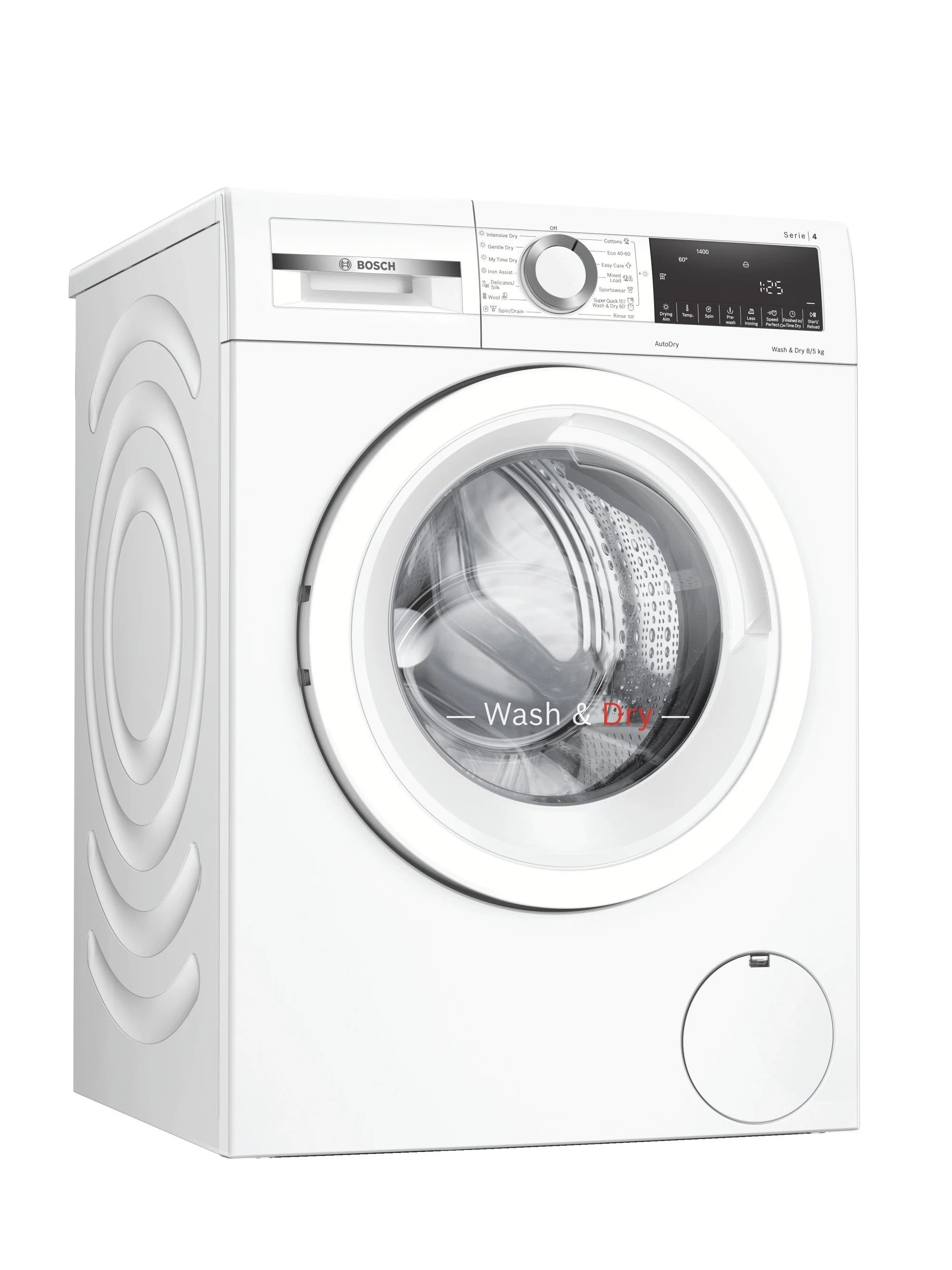 Bosch WNA134U8GB 8kg/5kg 1400 Spin Washer Dryer - White