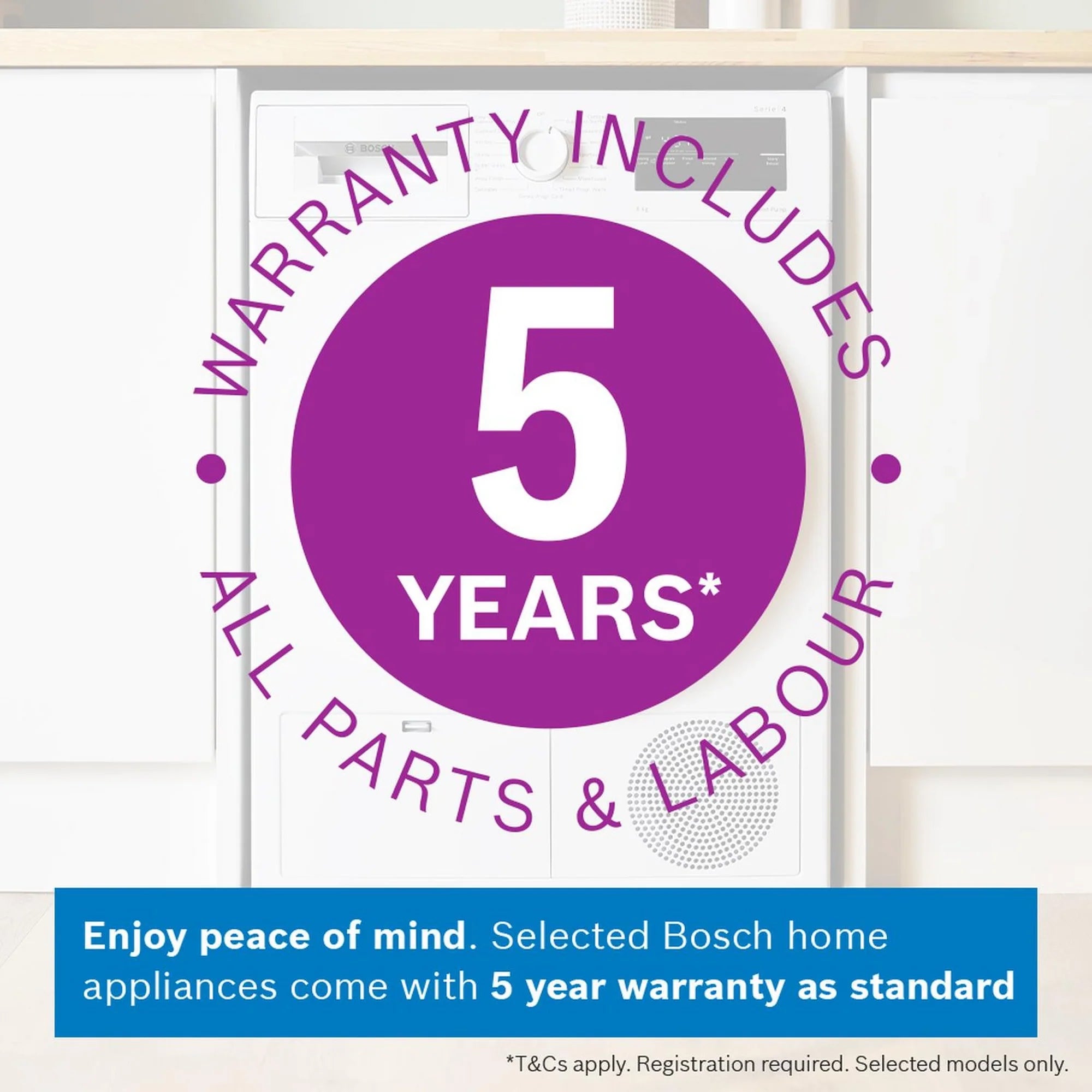 Bosch WTH85225GB 8kg Heat Pump Tumble Dryer - White