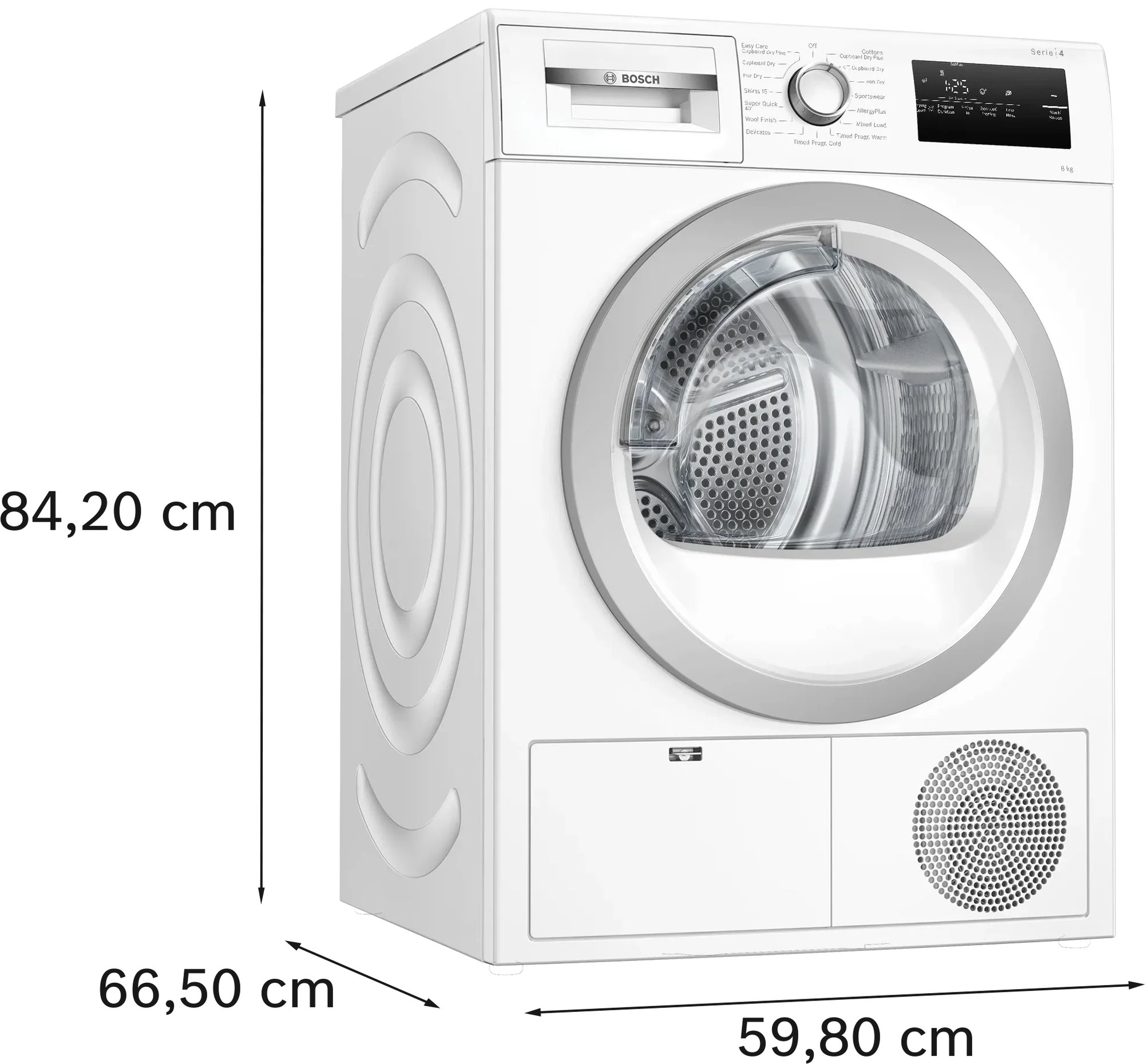 Bosch WTN83203GB 8kg Condenser Tumble Dryer - White