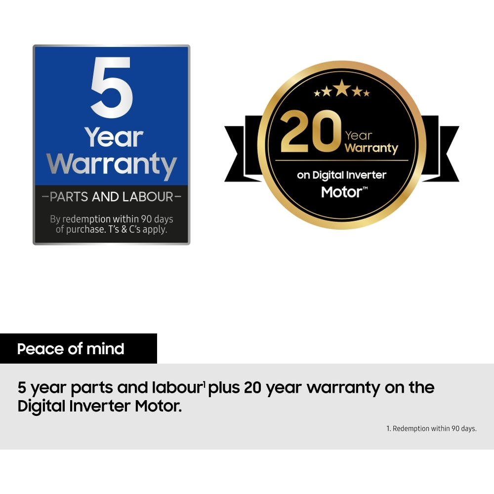 Samsung DV90T6240LB/S1 9kg Heat Pump Tumble Dryer - Black