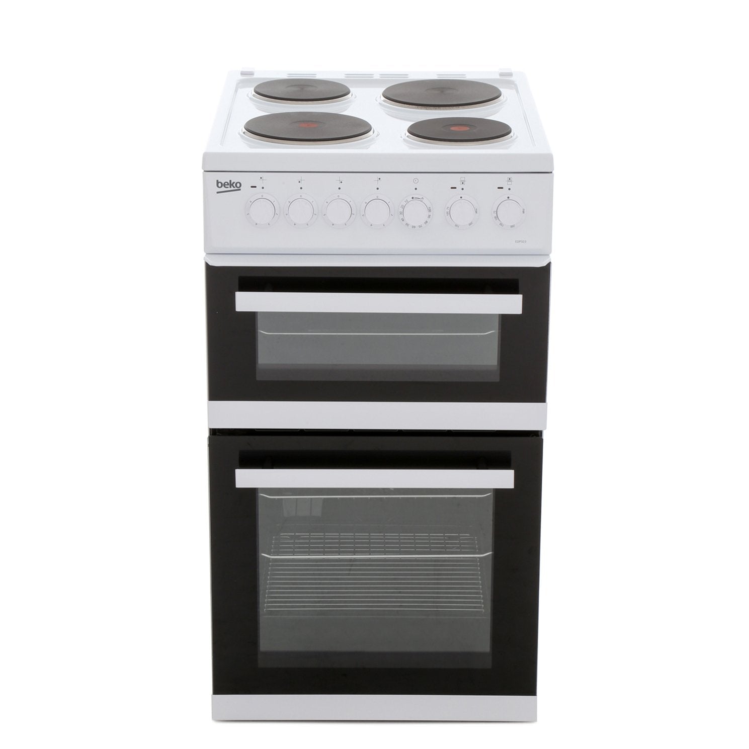 Beko EDP503W 50cm Electric Double Oven with Grill Cooker - White