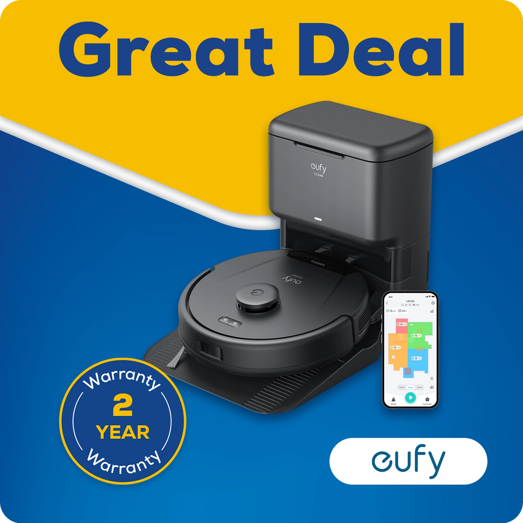 Eufy T2070G10 3-in-1 E20 Robot Vacuum