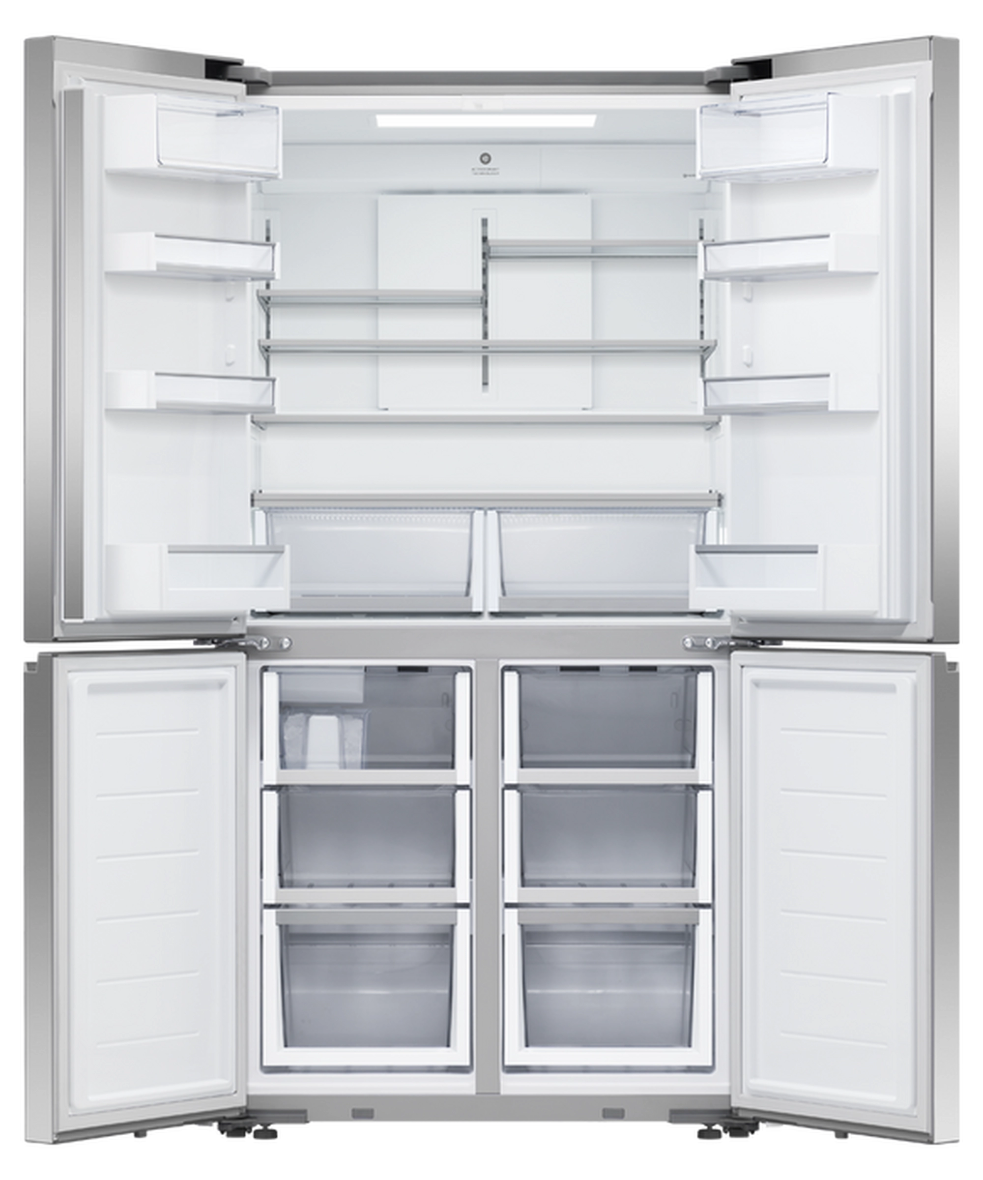 Fisher & Paykel RF605QNUVX1 90.5cm Quad Door Frost Free Fridge Freezer - Stainless Steel
