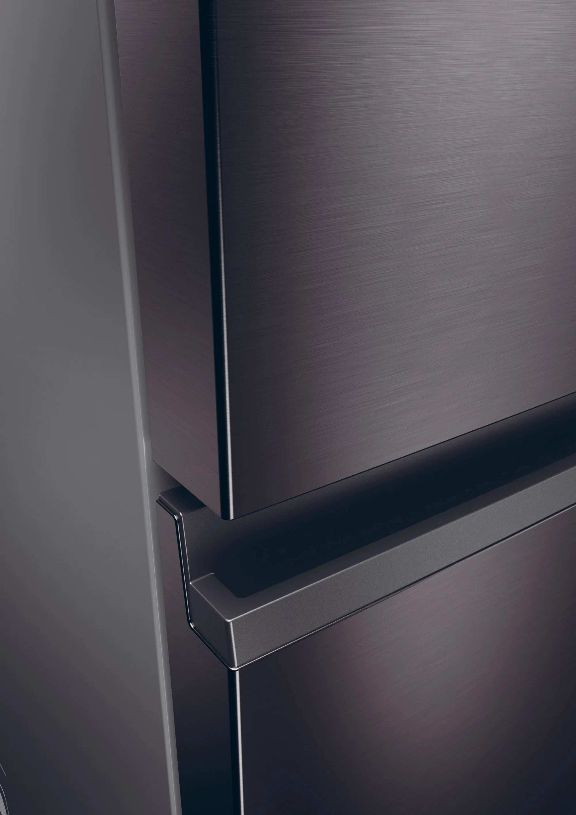 Haier HTW5618EWMP 59.5cm 60/40 Frost Free Fridge Freezer - Dark Inox