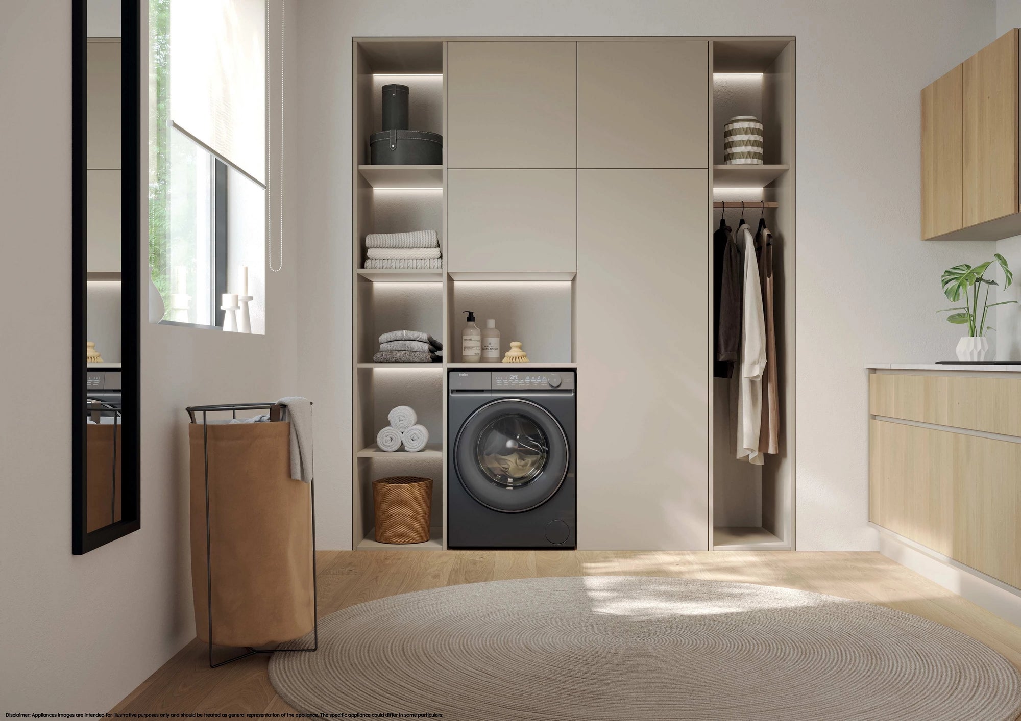 Haier X7 HW100B14367GUUK 10kg 1400 spin WiFi Connected Washing Machine - Graphite