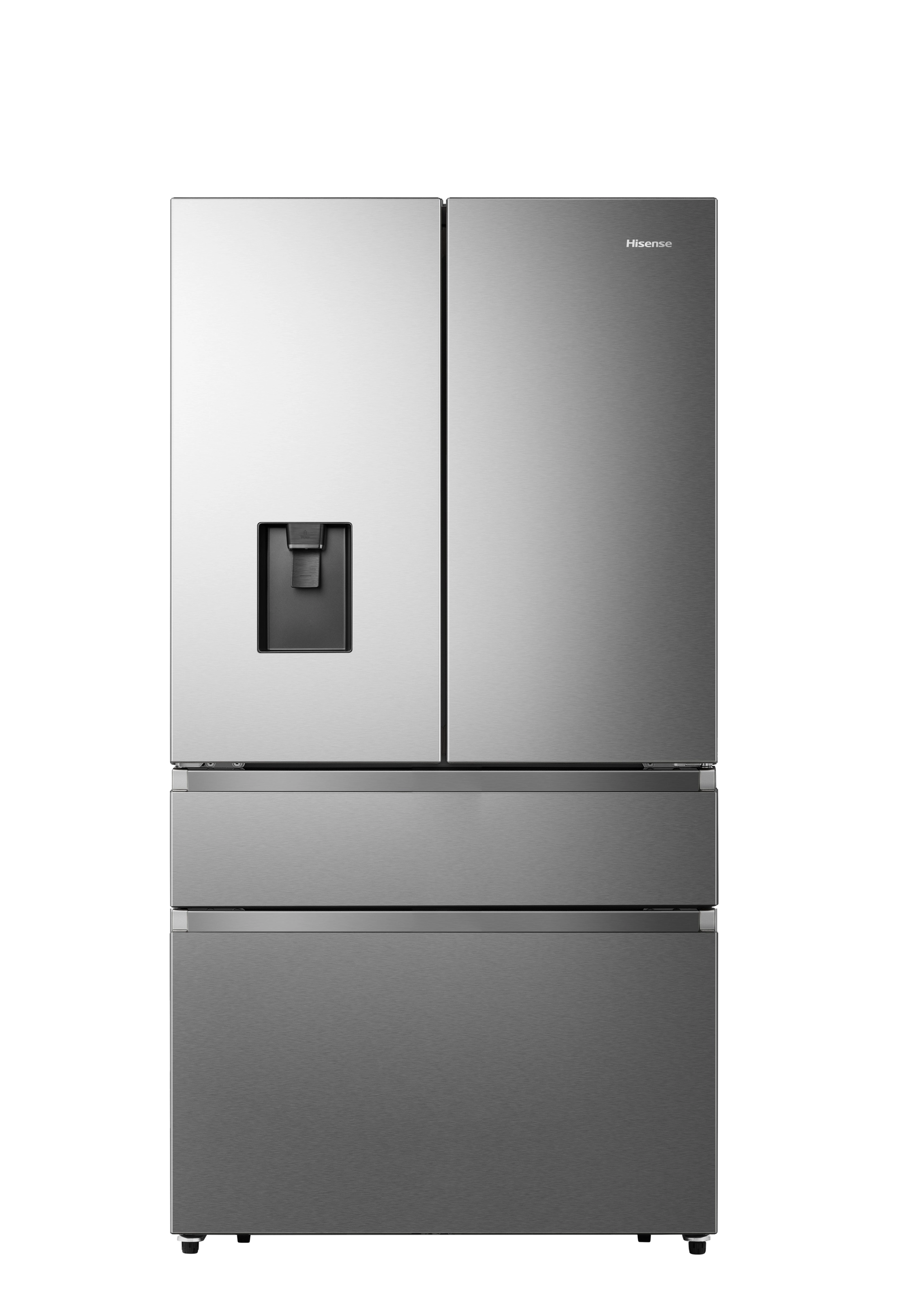 Hisense RF749N4SWSE 91.4cm 50/50 Frost Free American Fridge Freezer - Stainless Steel