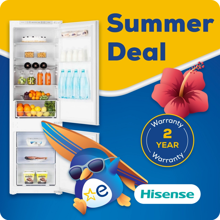 Hisense RIB312F4AWE 54cm 70/30 Integrated Frost Free Fridge Freezer