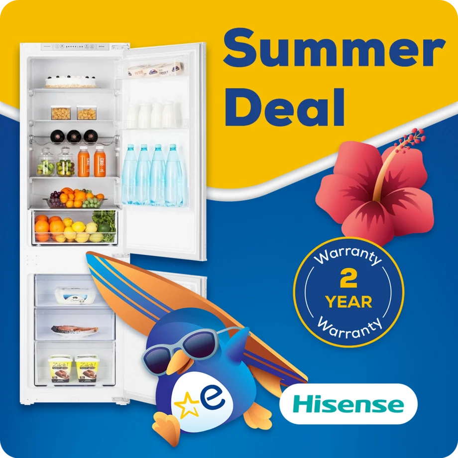 Hisense RIB312F4AWE 54cm 70/30 Integrated Frost Free Fridge Freezer