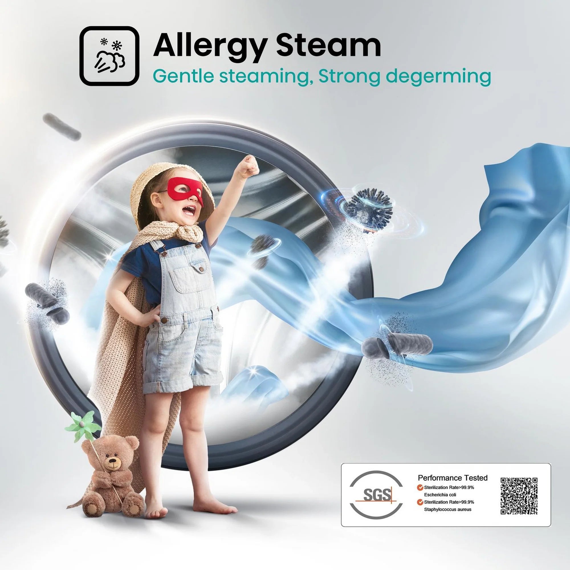 Hisense WFQA1014EVJM 10kg 1400 Spin Washing Machine - White