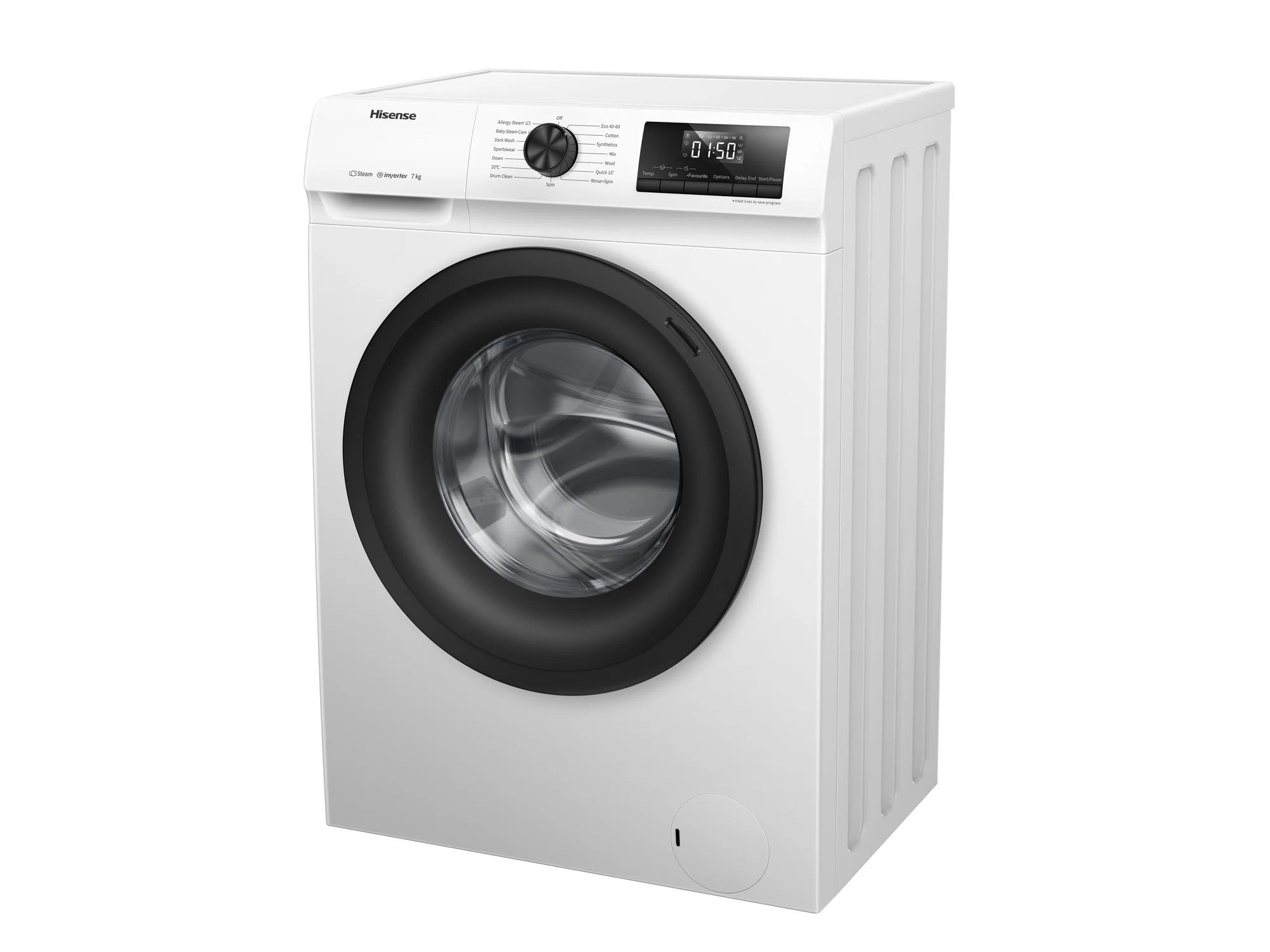 Hisense WFQP7012EVM 7kg 1200 Spin Washing Machine - White