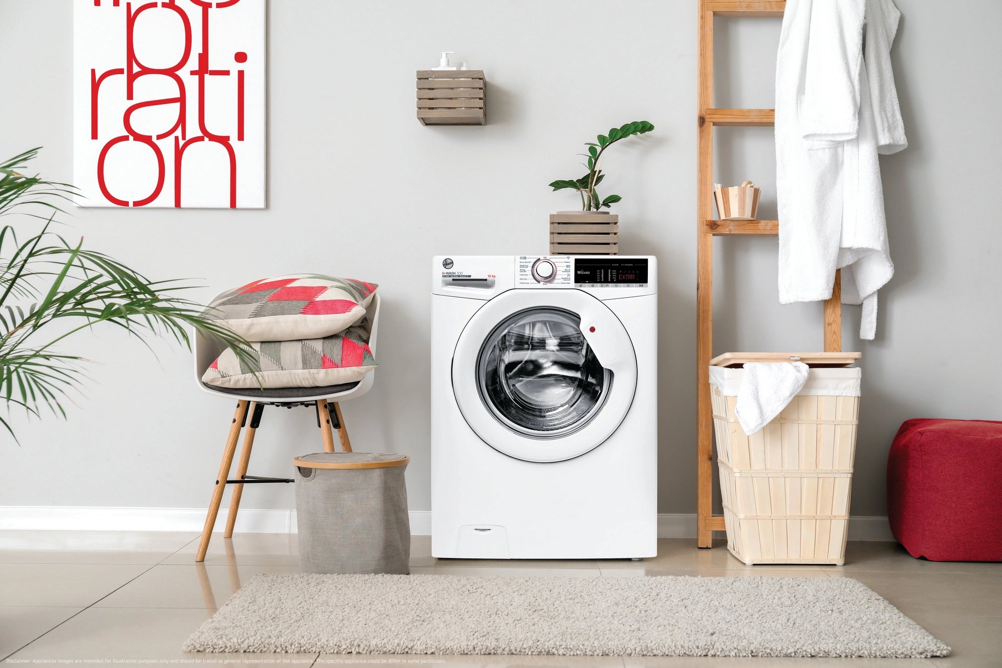 Hoover H3W 48TA4 8kg 1400 Spin Washing Machine - White