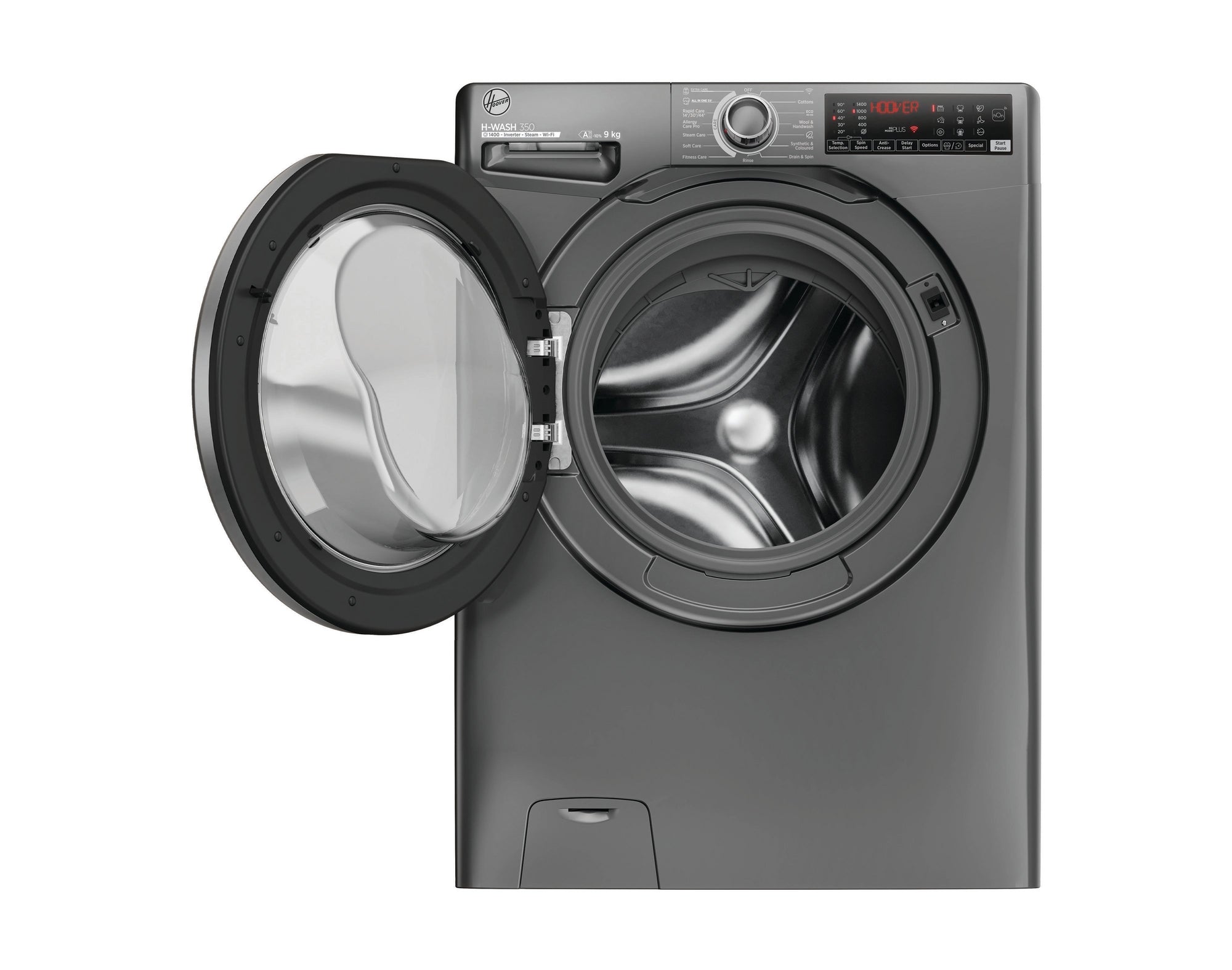 Hoover H3WPS496TMRR6 9kg 1400 Spin Washing Machine - Graphite