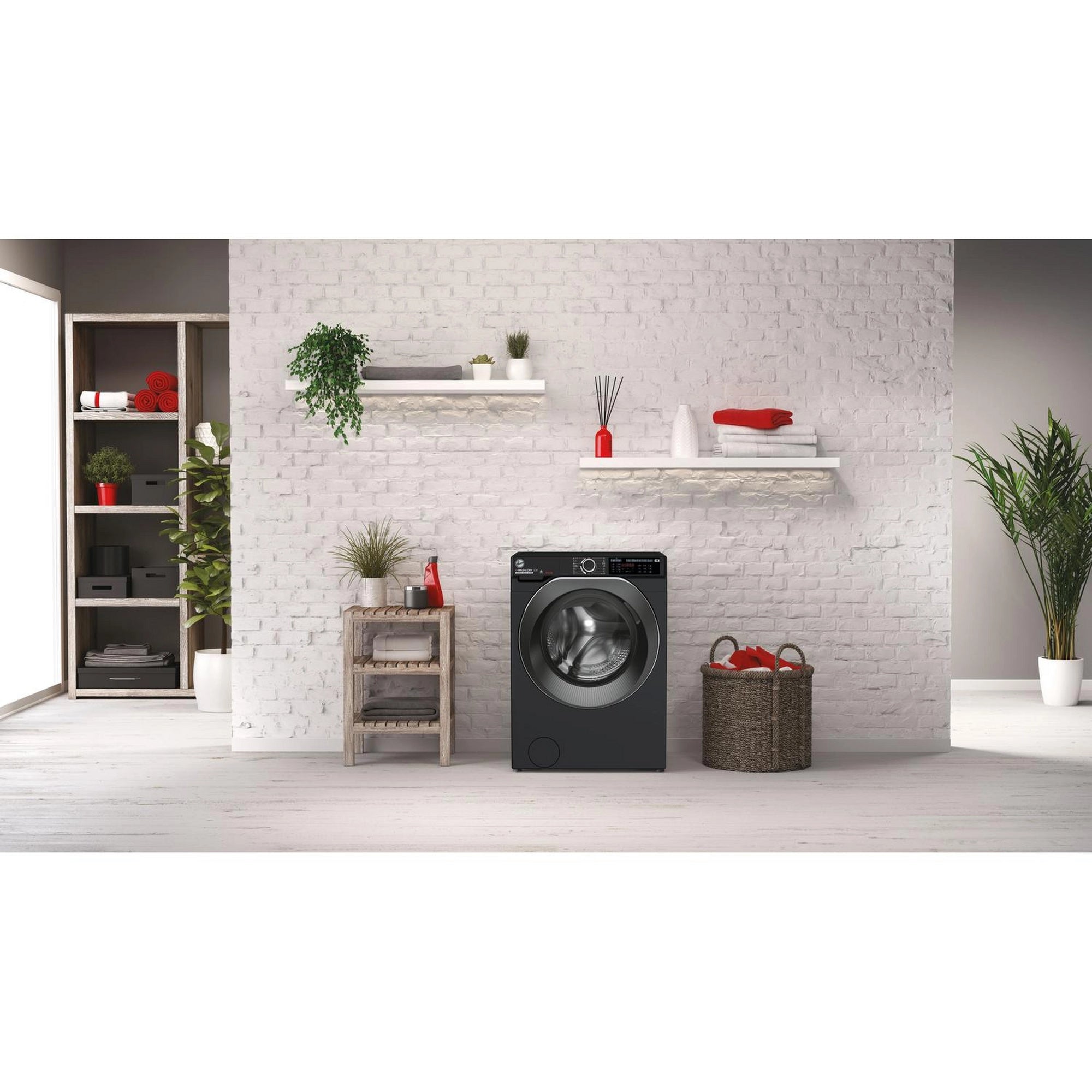 Hoover HD496AMBCB/1-80 9kg/6kg 1400 Spin Washer Dryer - Black