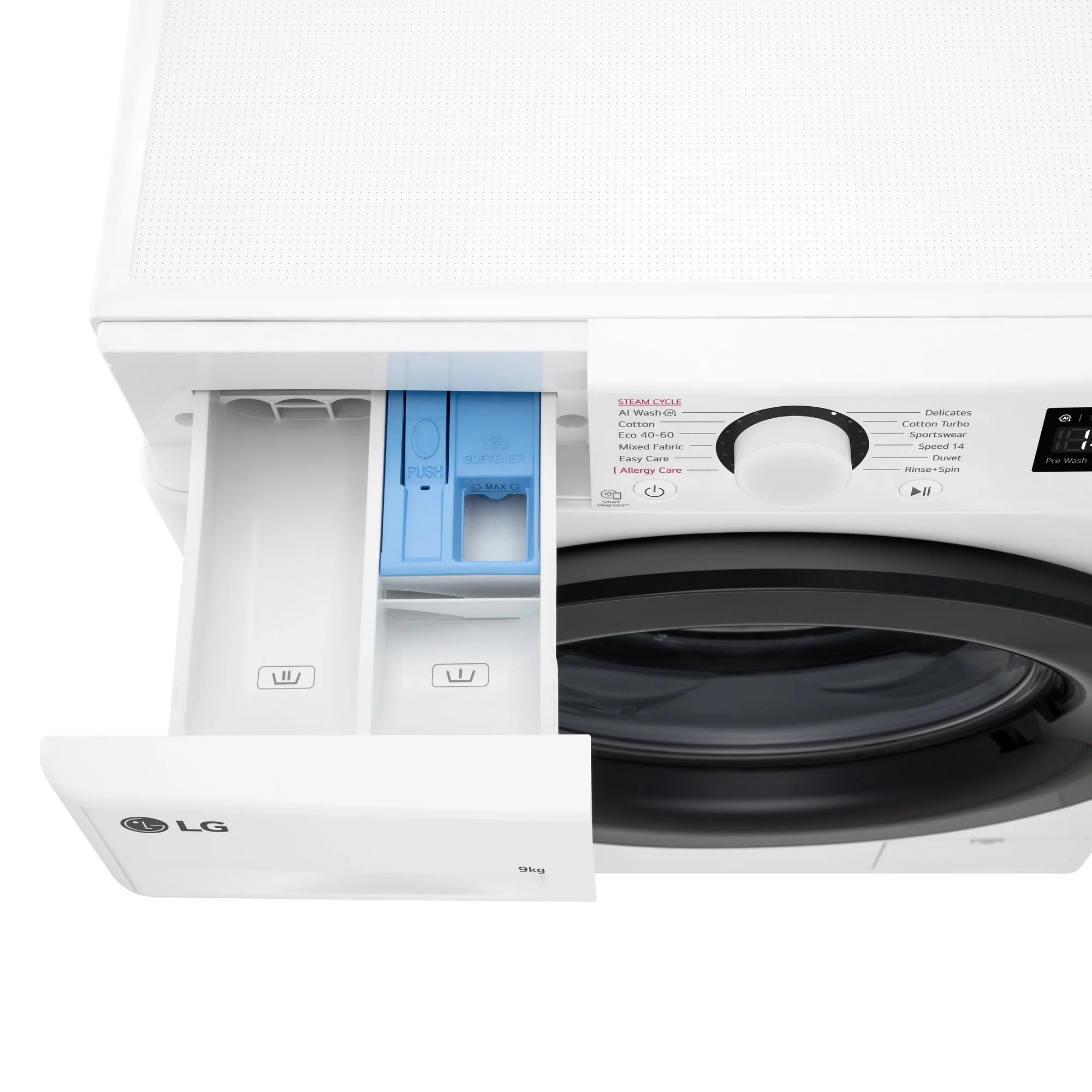 LG F2Y509WBLN1 9kg 1200 Spin Washing Machine - White
