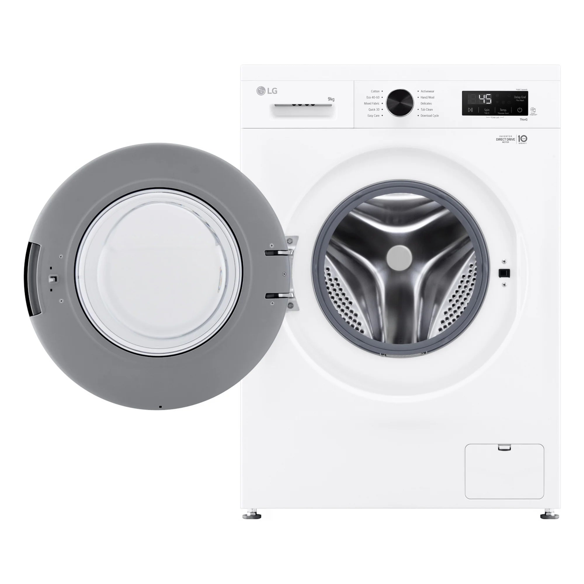 LG F4X1009NWK 9kg 1400 Spin Washing Machine - White