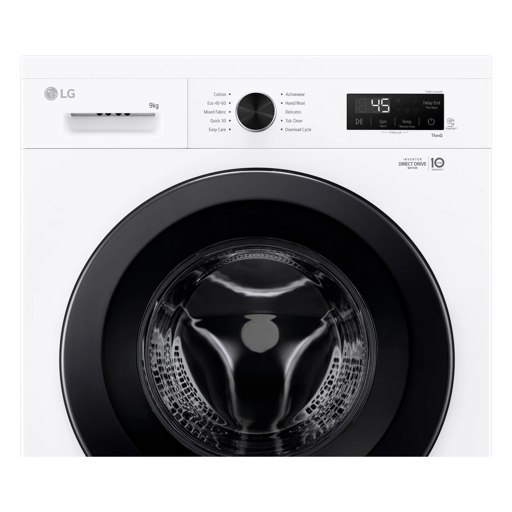 LG F4X1009NWK 9kg 1400 Spin Washing Machine - White