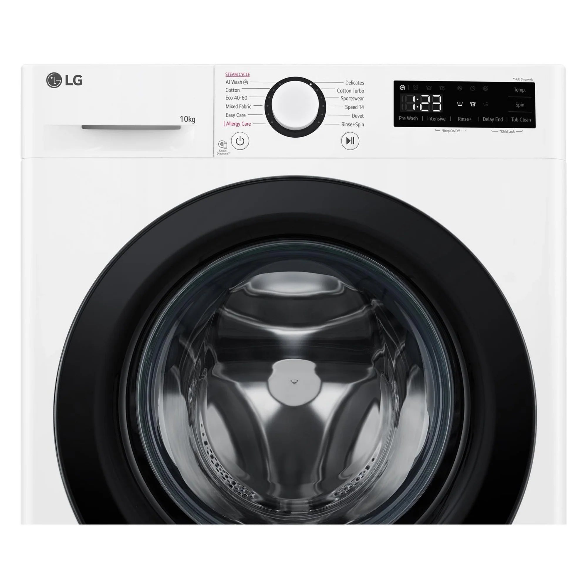 LG F4Y510WBLN1 10kg 1400 Spin Washing Machine - White