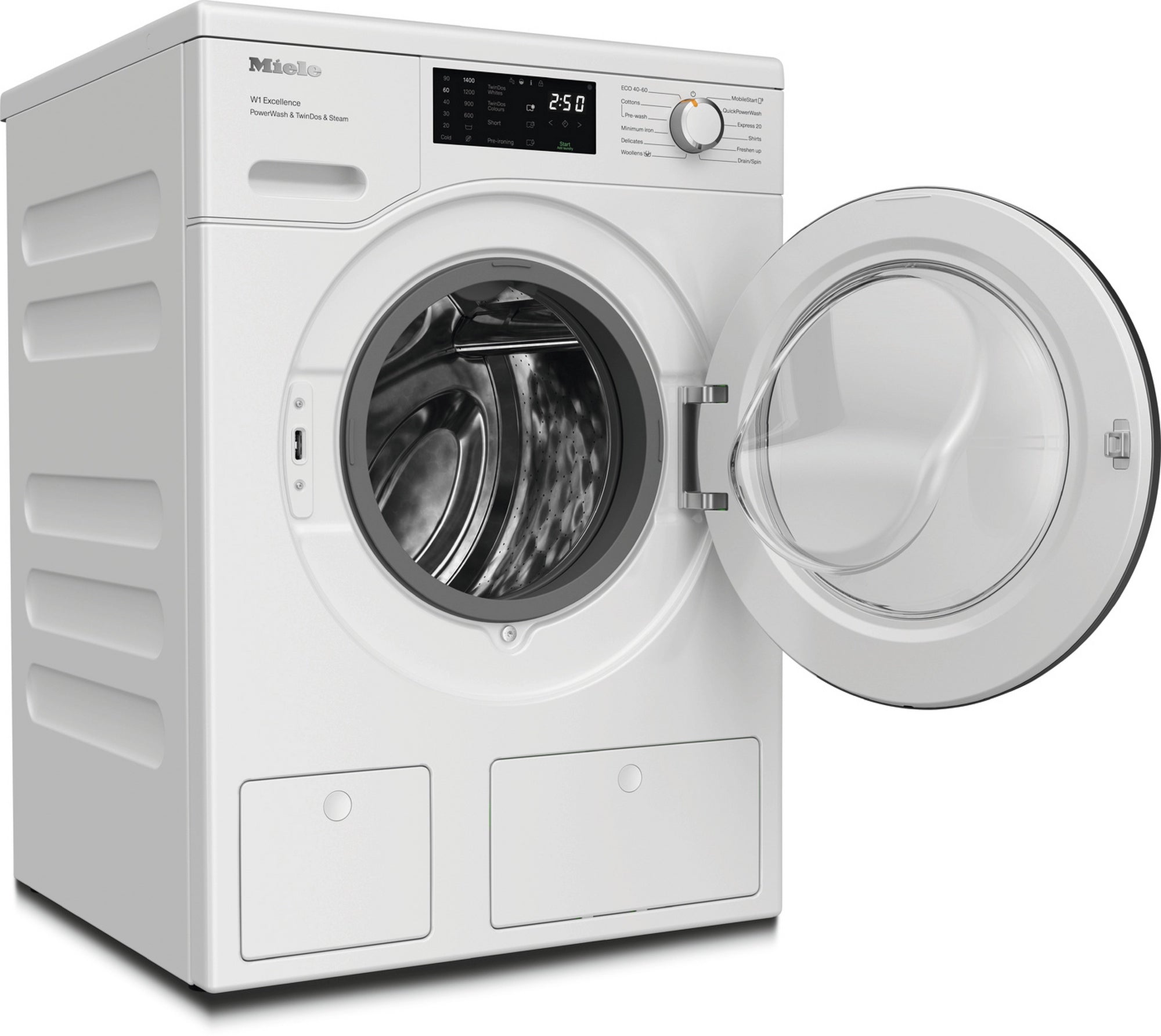 Miele WEG885 WCS 9kg 1400 Spin Washing Machine - Lotus White