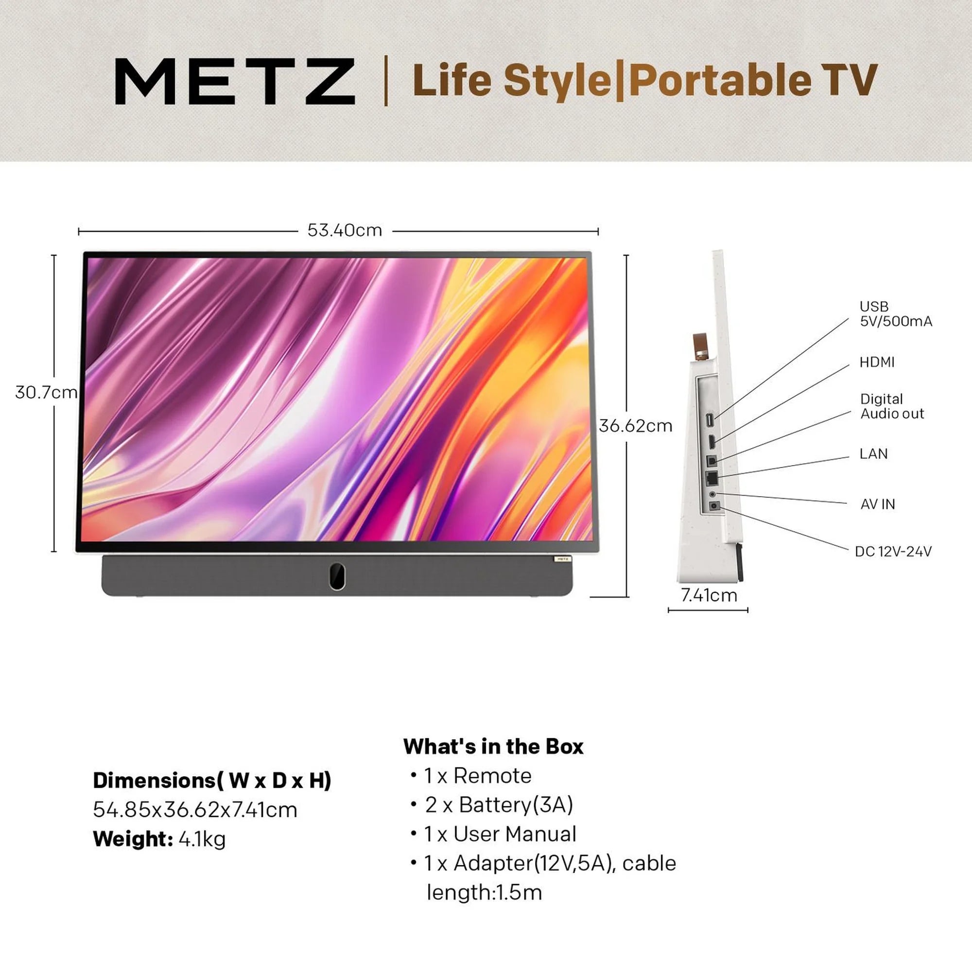 Metz 24MPE7002Z 24" Full HD Smart Google TV
