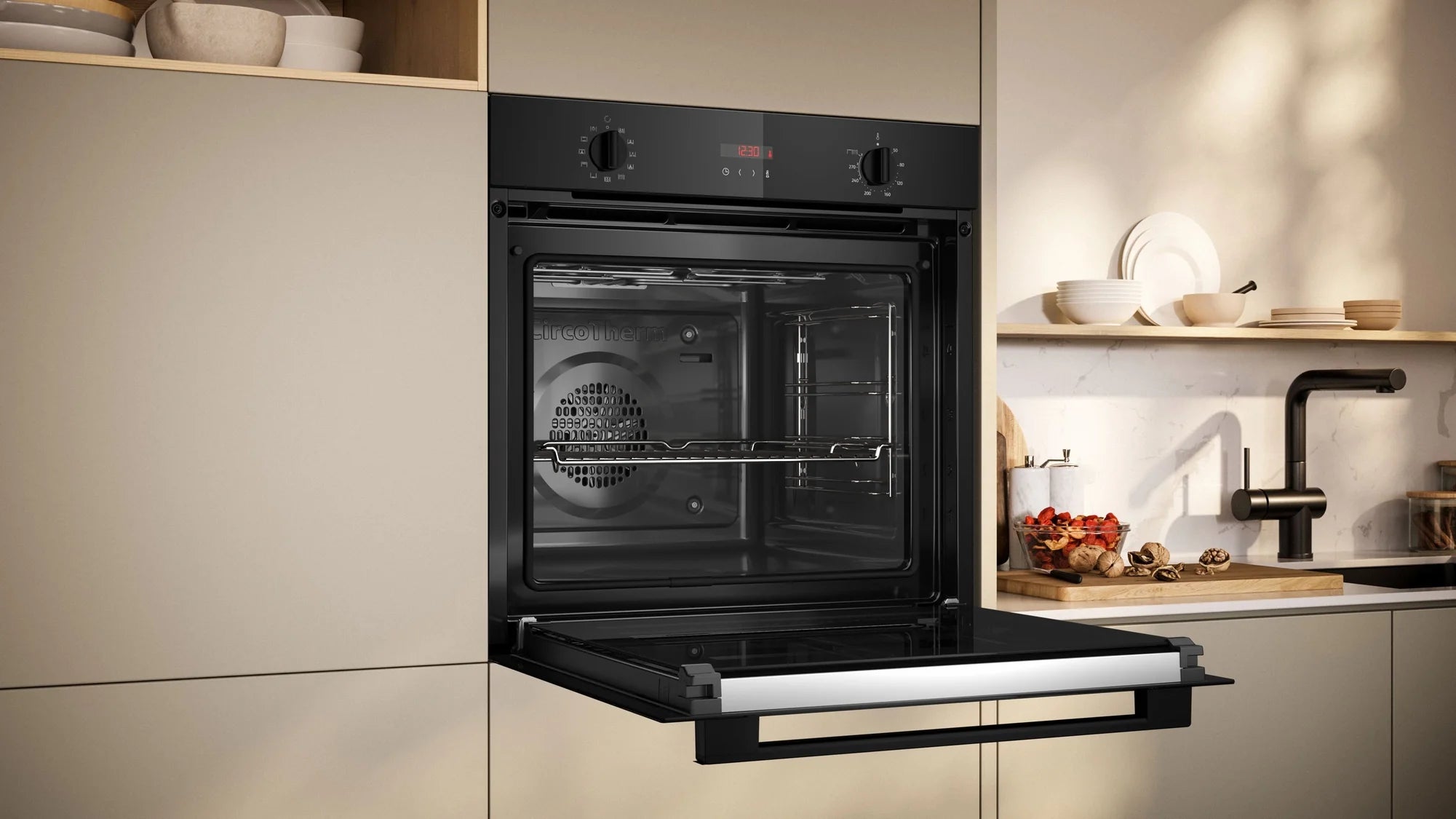 NEFF B2DCG7AK3B 59.4cm Built In Electric Single Oven - Black
