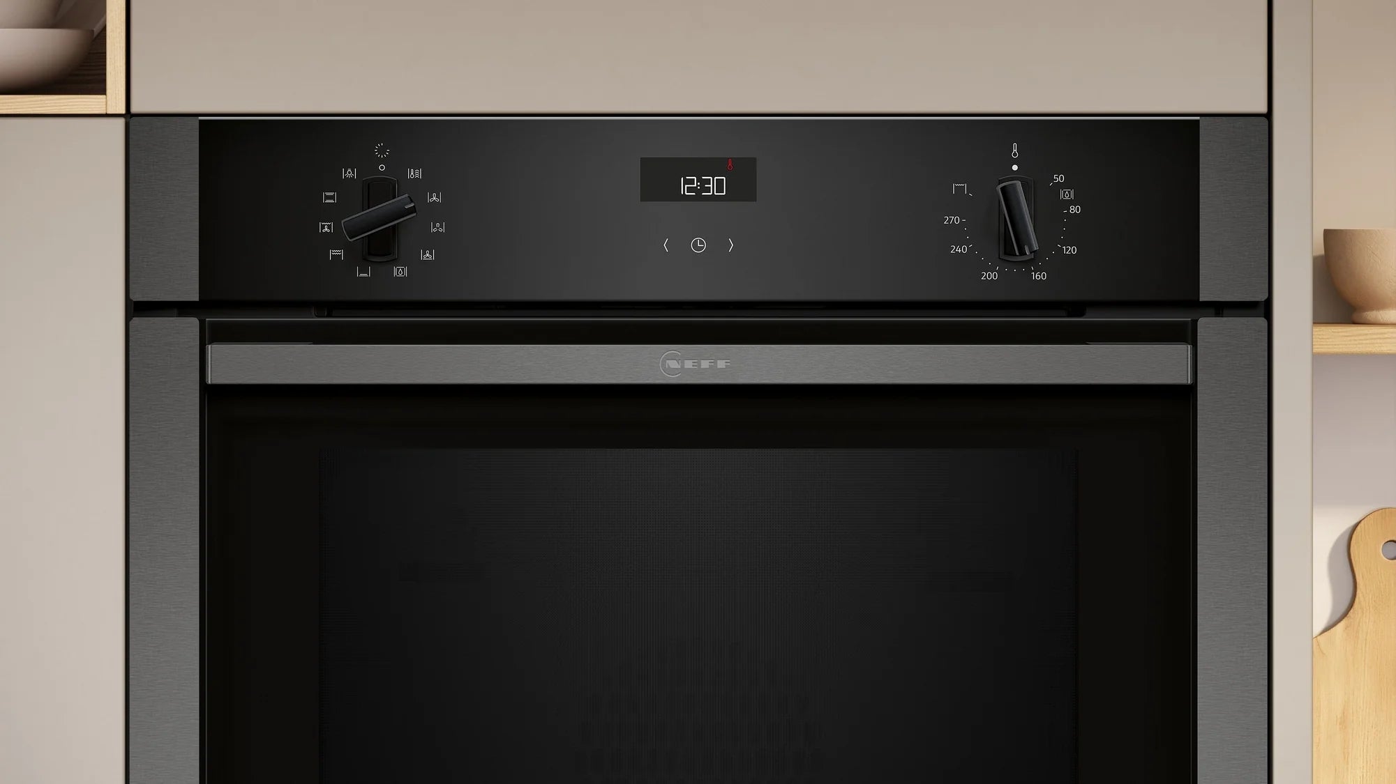 NEFF B3ACE4AG3B 59.4cm Built In Electric Single Oven - Graphite Grey