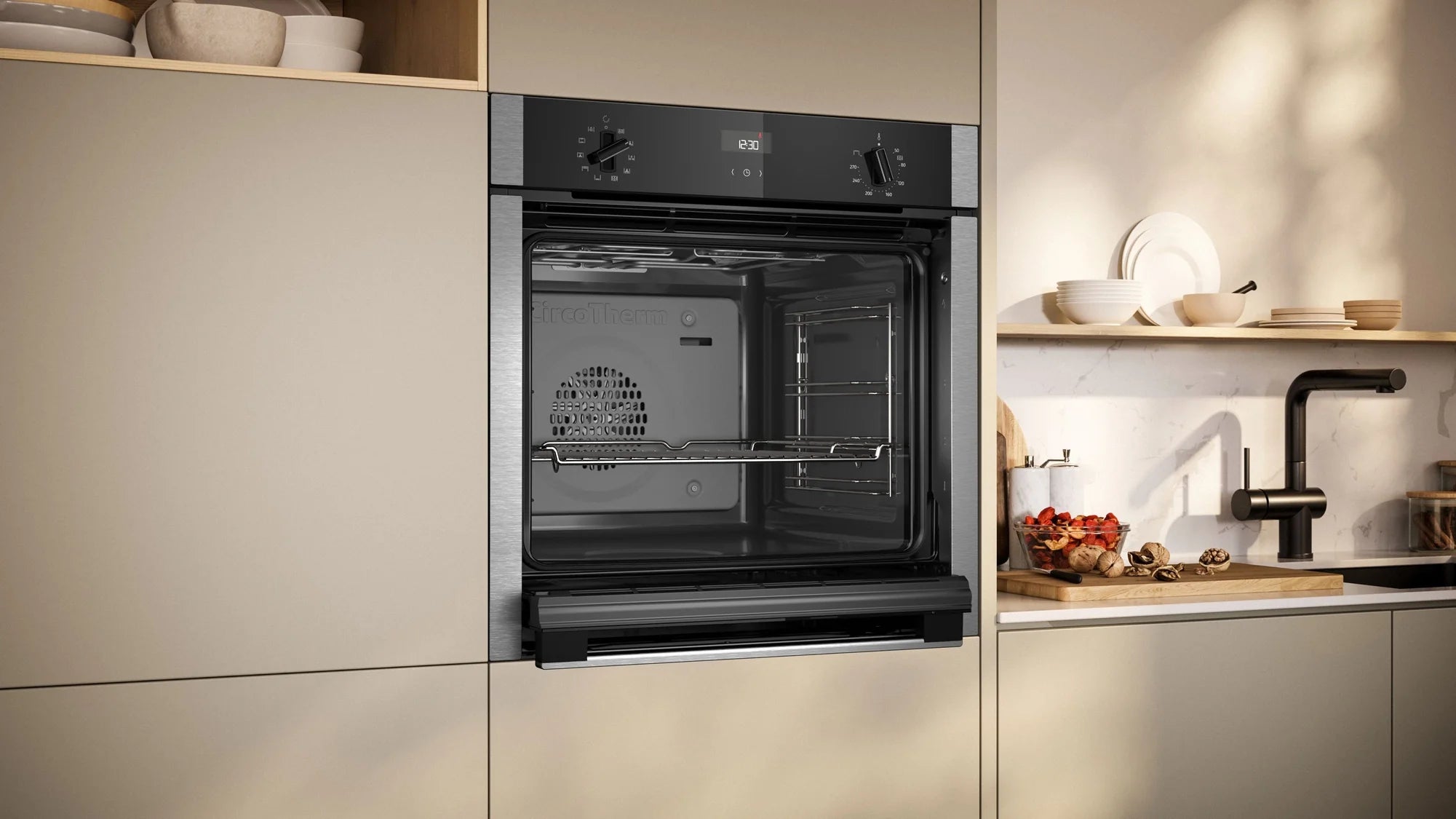 NEFF B3ACE4AN3B 59.4cm Built In Electric Single Oven - Stainless Steel