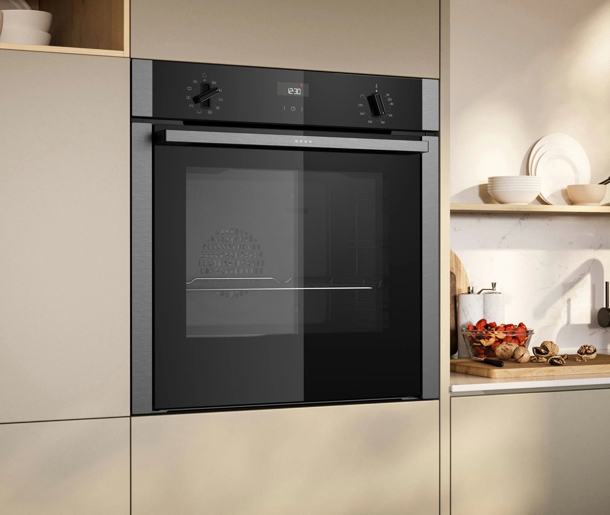 NEFF B3ACE4AN3B 59.4cm Built In Electric Single Oven - Stainless Steel