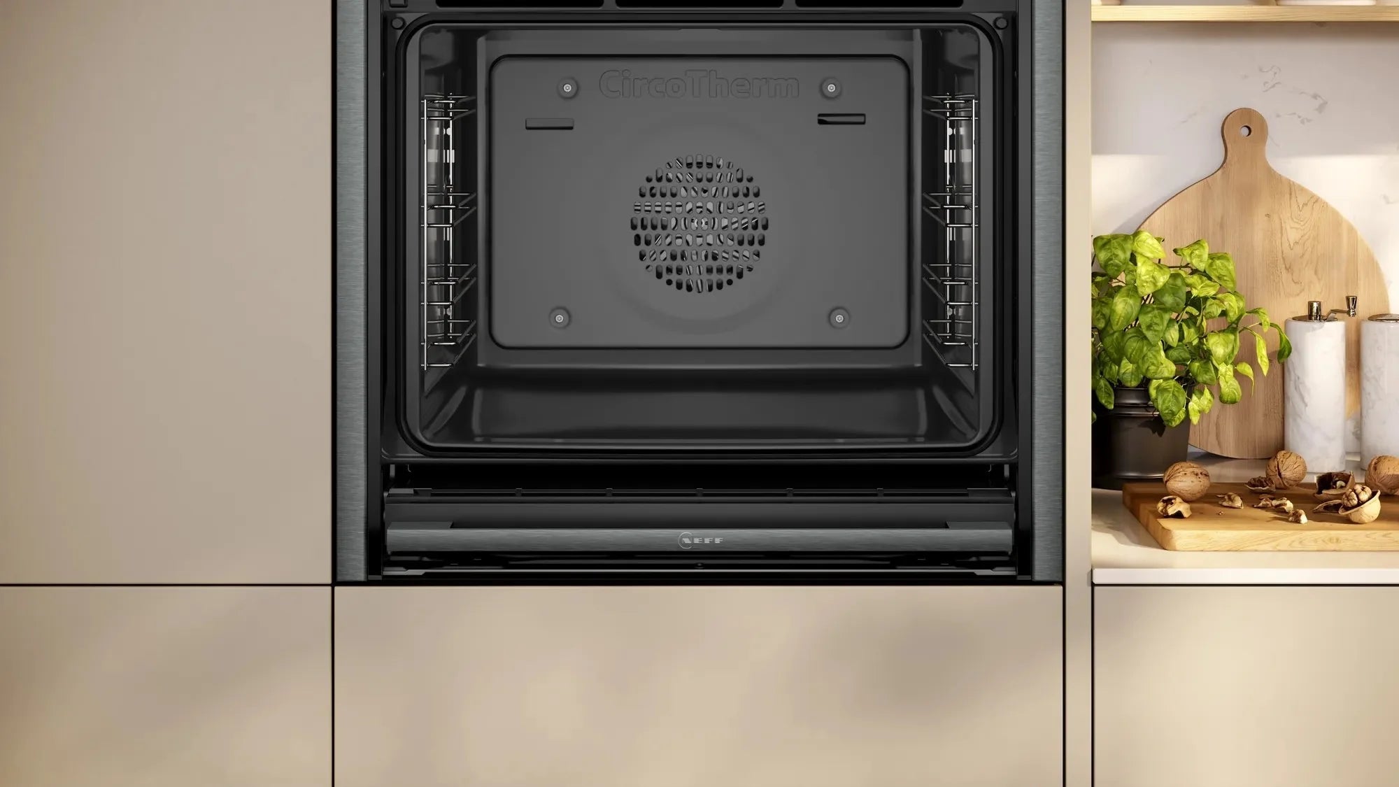 NEFF B54CR31G0B 59.6cm Built In Electric Single Oven - Graphite Grey
