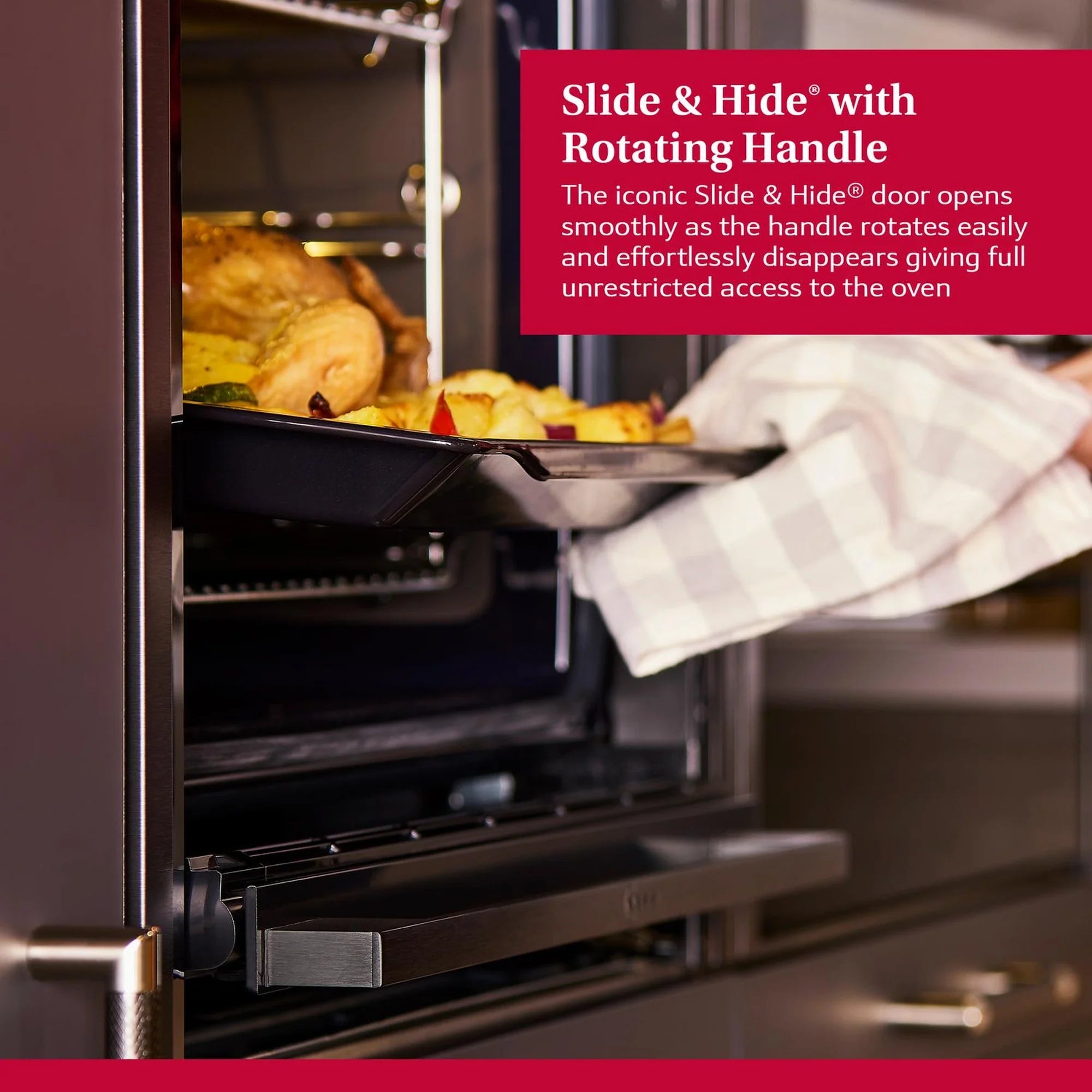 NEFF B54CR71G0B 60cm Slide and Hide Built In Electric Single Oven - Black / Graphite