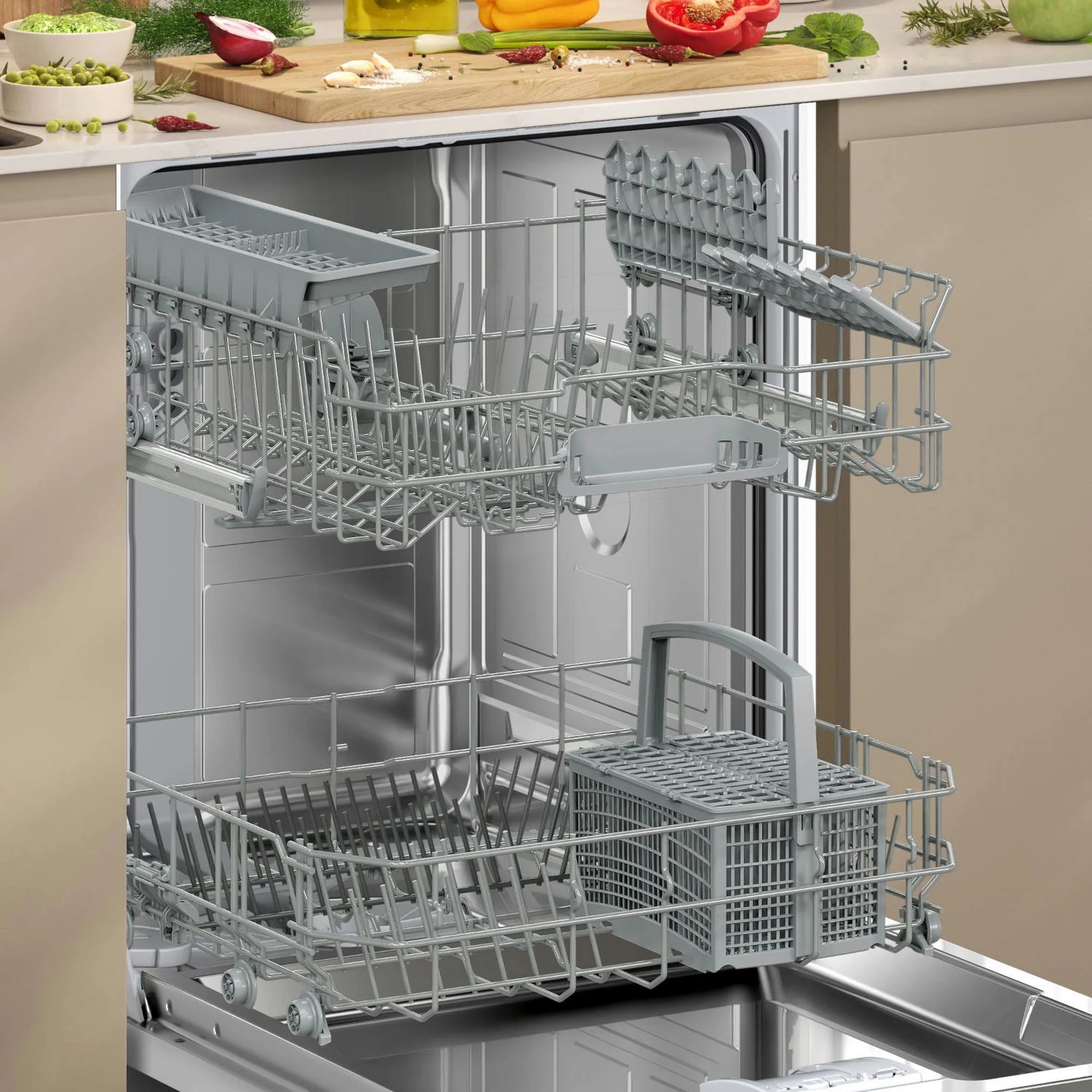 NEFF S153HKX03G Integrated Dishwasher - 13 Place Settings