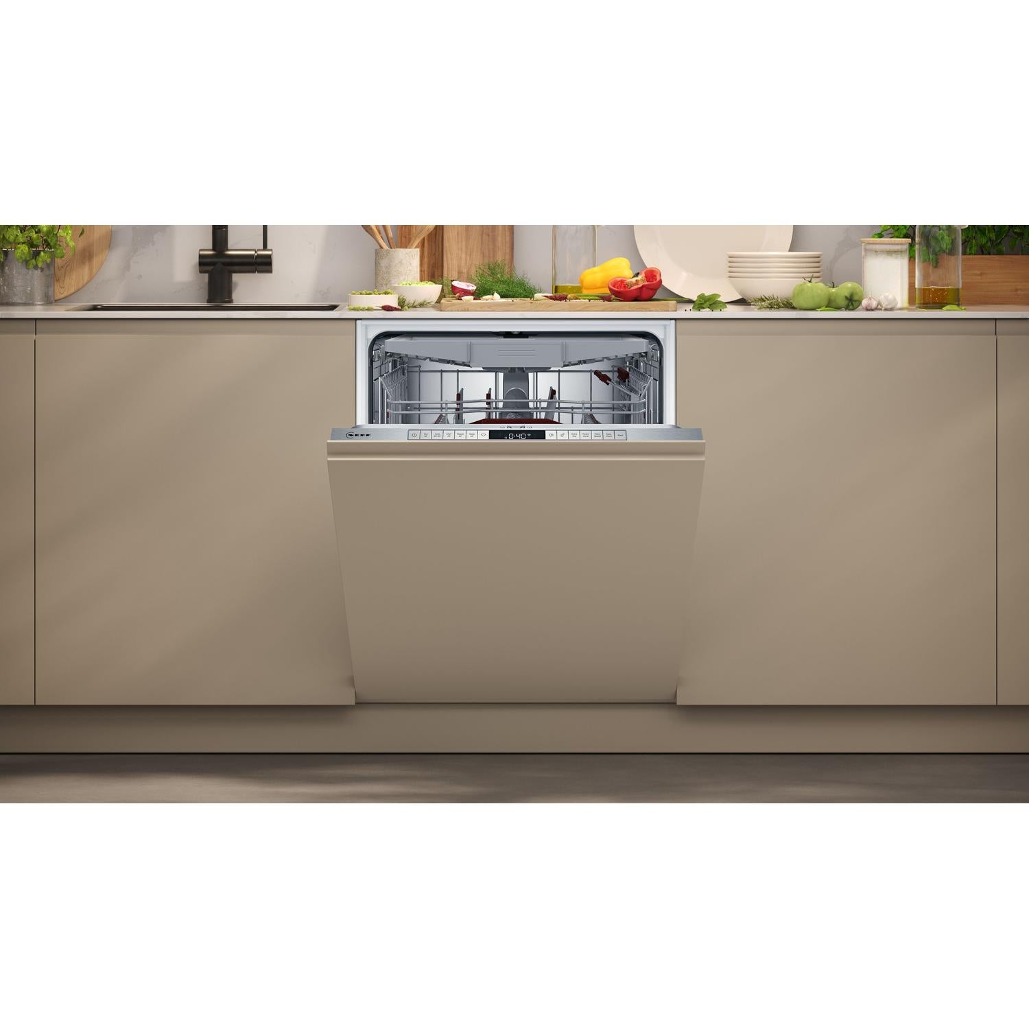 NEFF S195HCX02G Integrated Dishwasher - 14 Place Settings