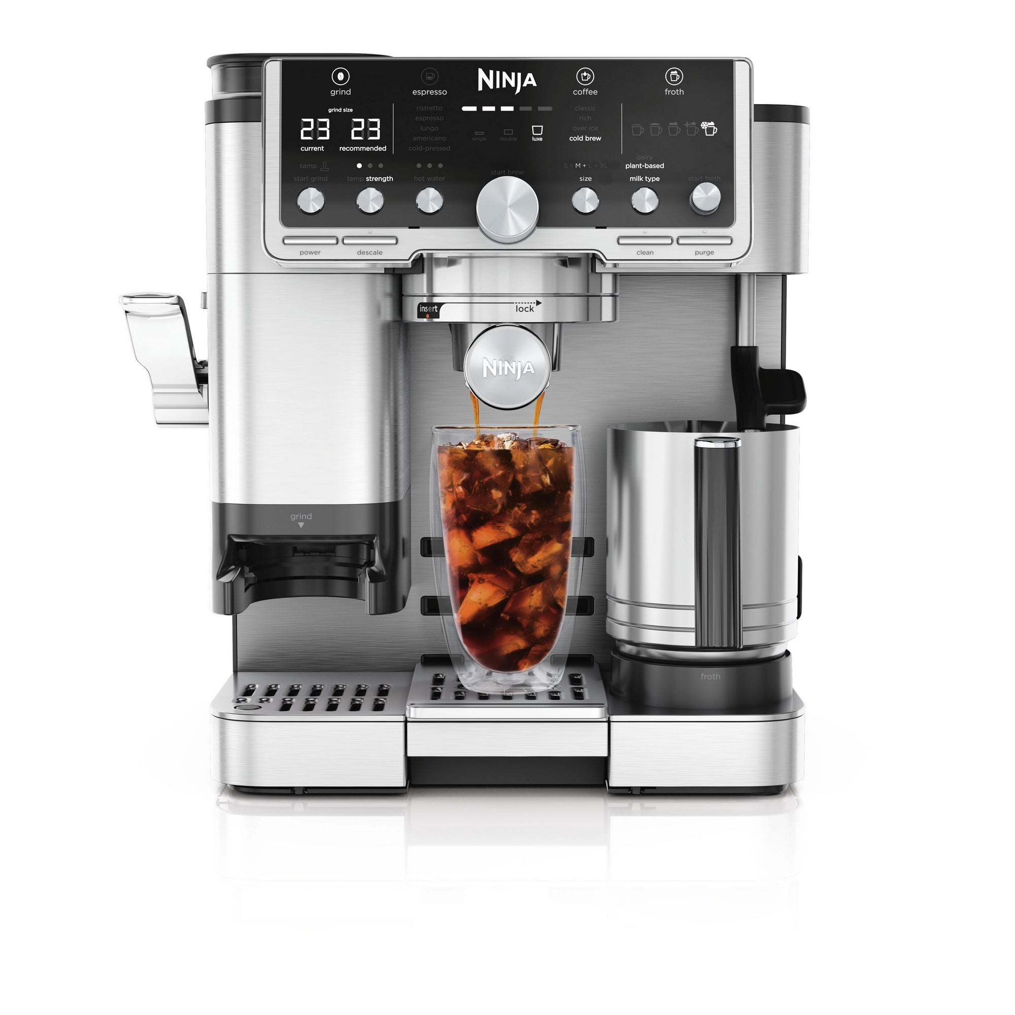 Ninja ES701UK Luxe Café Pro Series Espresso Machine - Black/Stainless Steel