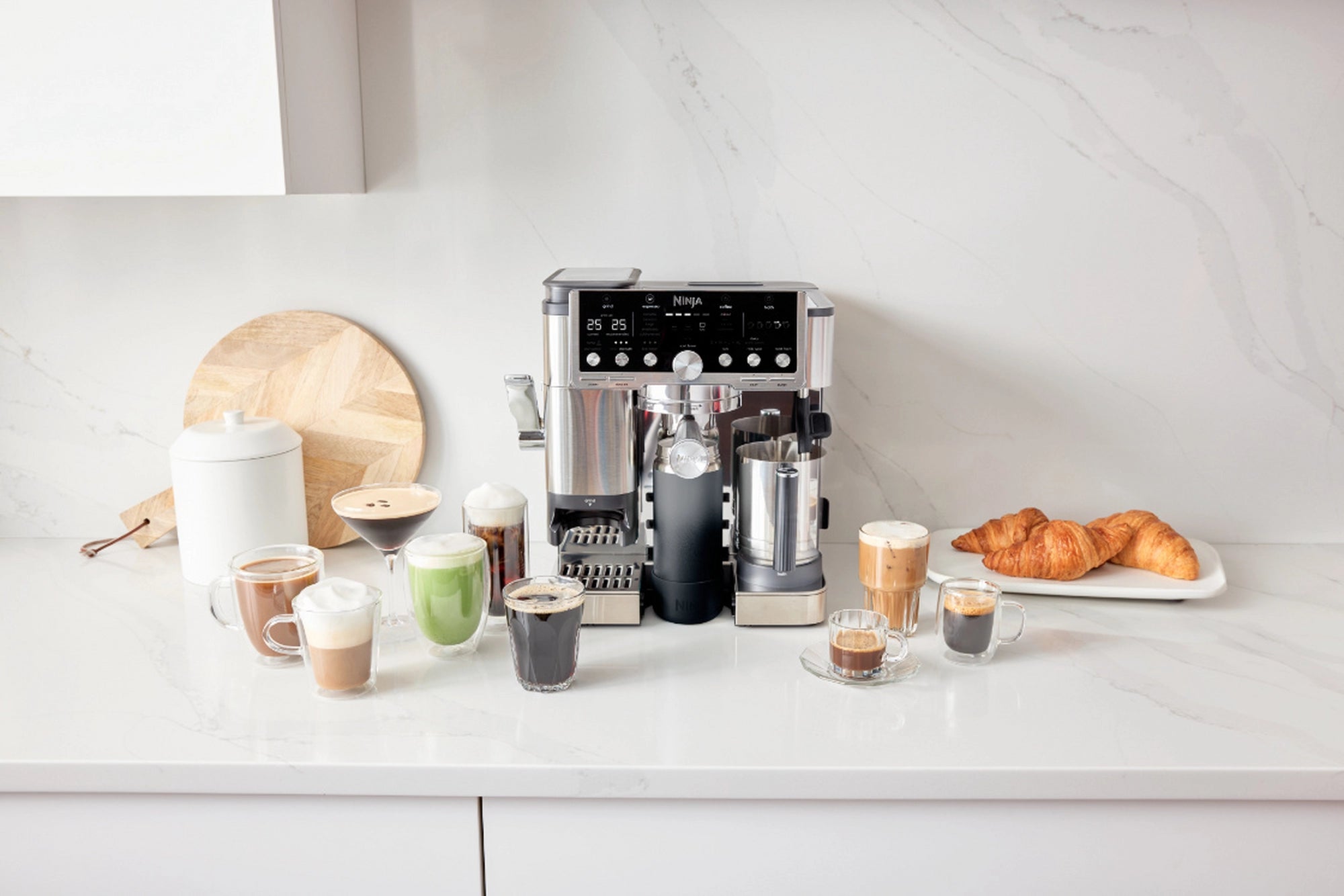 Ninja ES701UK Luxe Café Pro Series Espresso Machine - Black/Stainless Steel