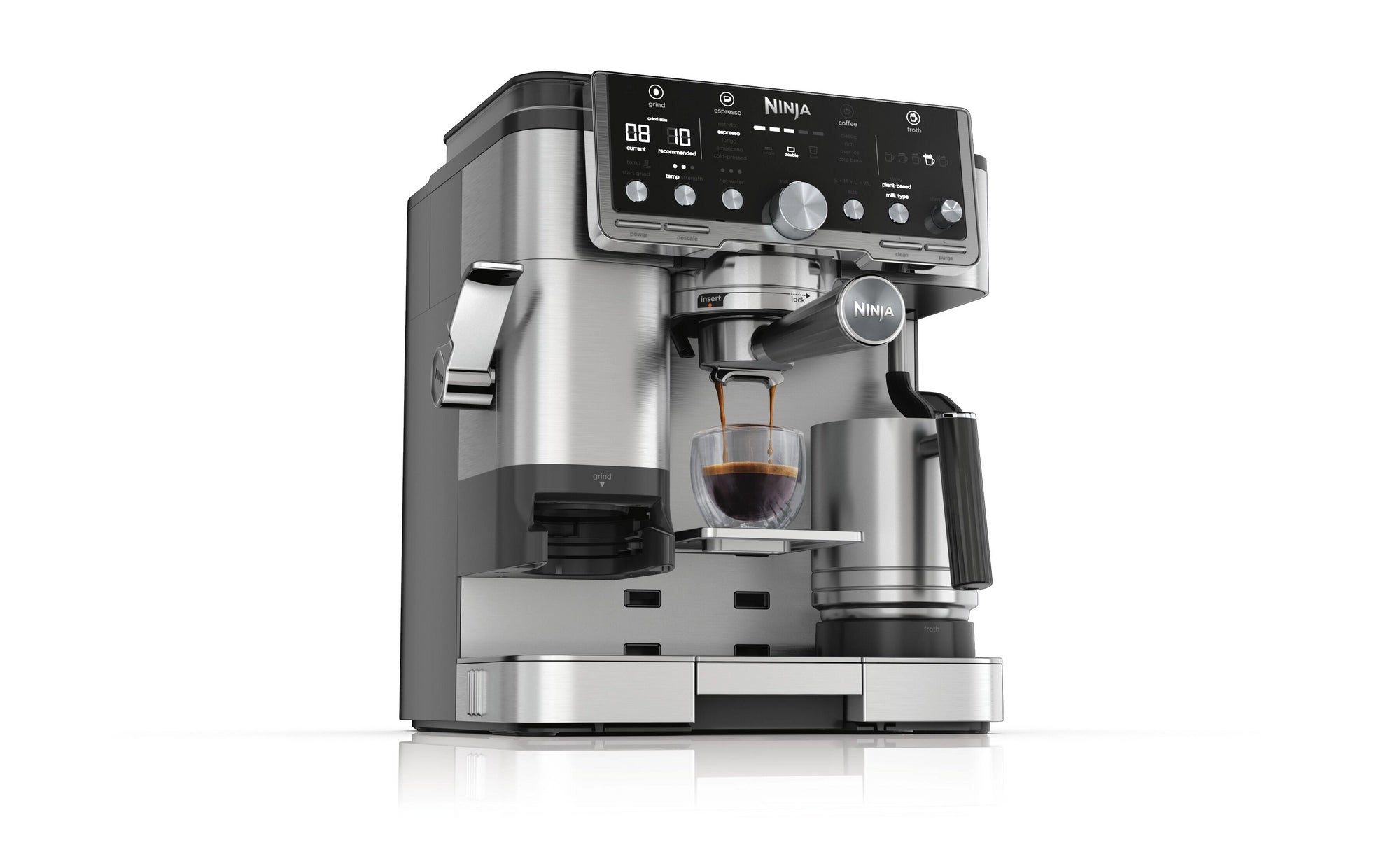 Ninja ES701UK Luxe Café Pro Series Espresso Machine - Black/Stainless Steel