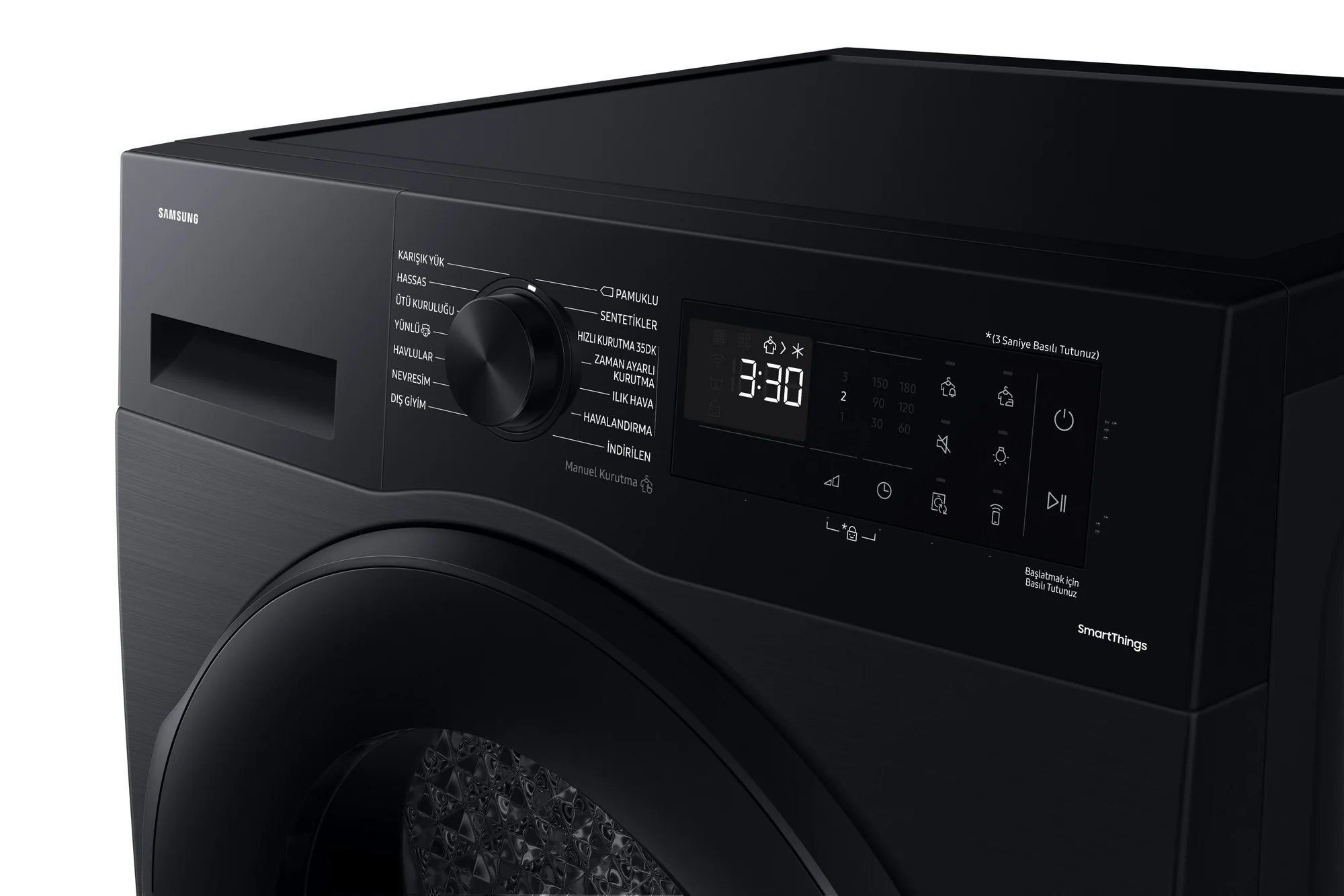 Samsung Series 5 OptimalDry™ DV90CGC0A0ABEU 9kg Smart Heat Pump Tumble Dryer - Black