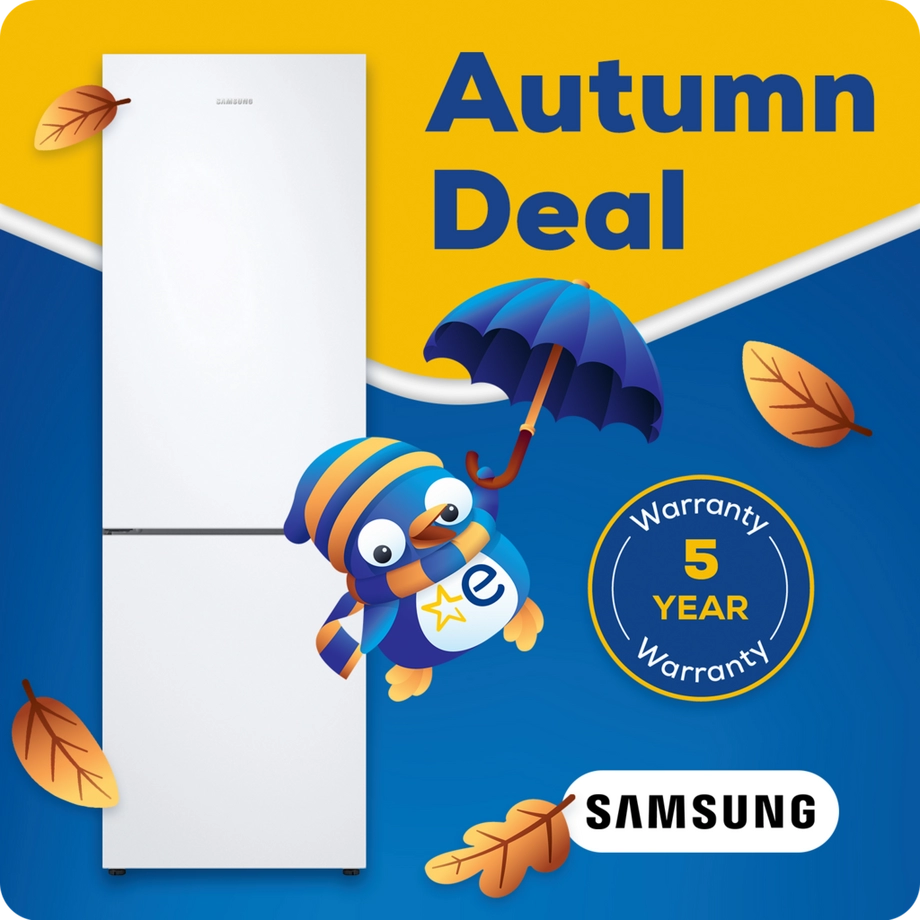 Samsung RB33B610EWW/EU 59.5cm 70/30 Fridge Freezer - White