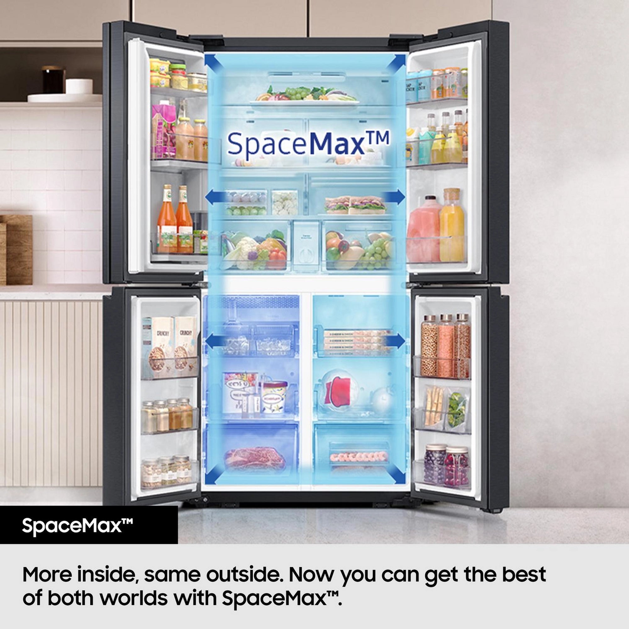 Samsung RF50C532EB1/EU 81.7cm American Fridge Freezer - Black