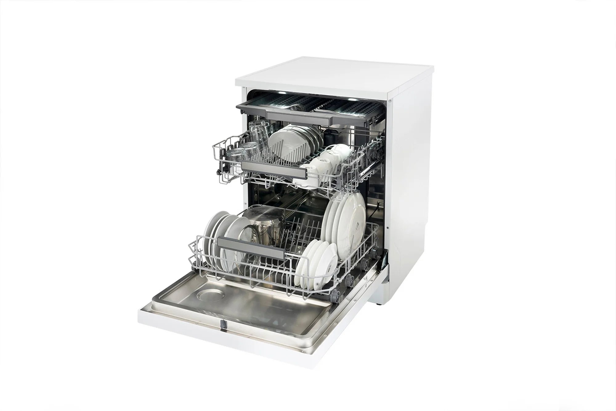 Schonhaus DWSF0115FSBW Dishwasher In White - 15 Place Setting