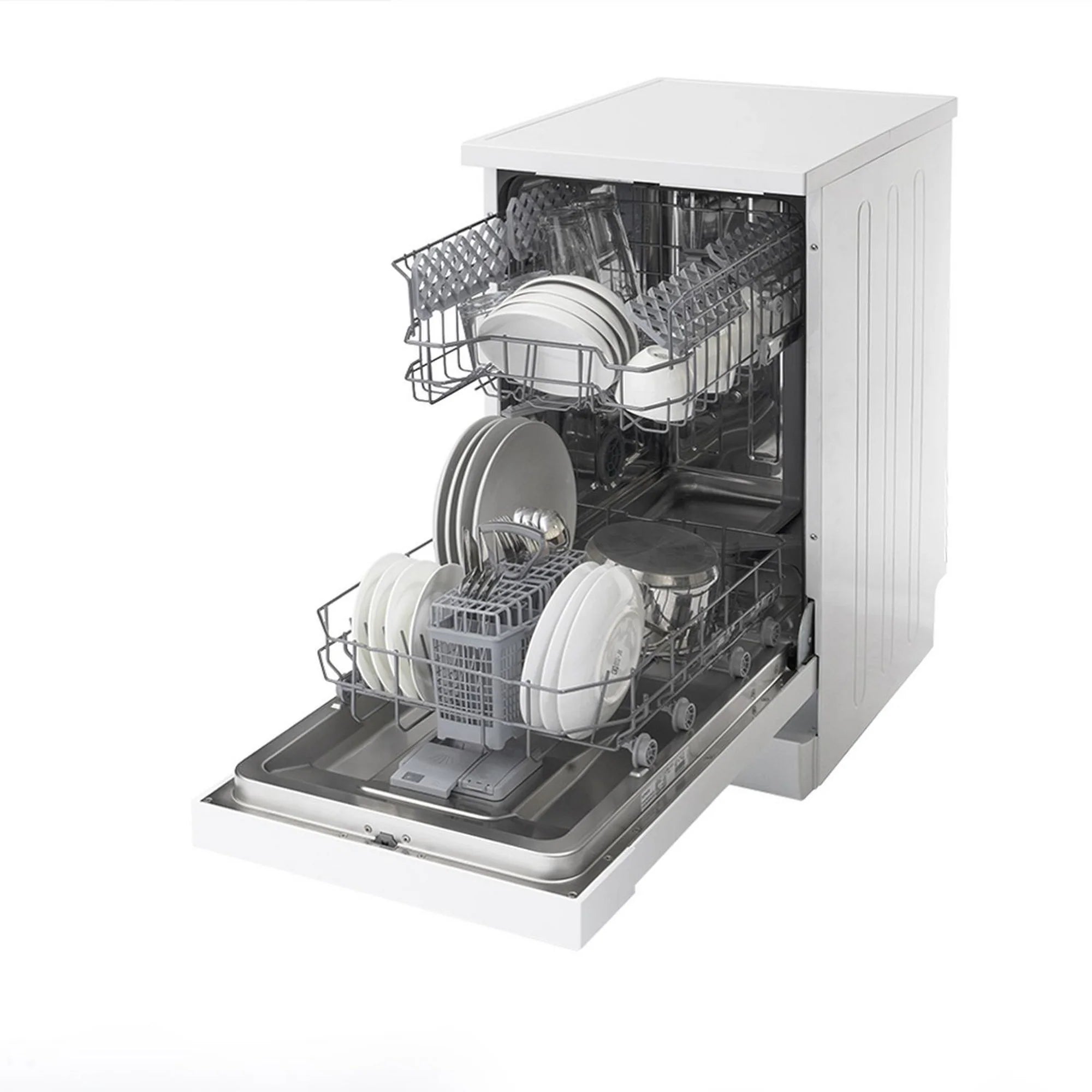 Sensis DWF0110SLEW Slimline Dishwasher In White - 10 Place Settings