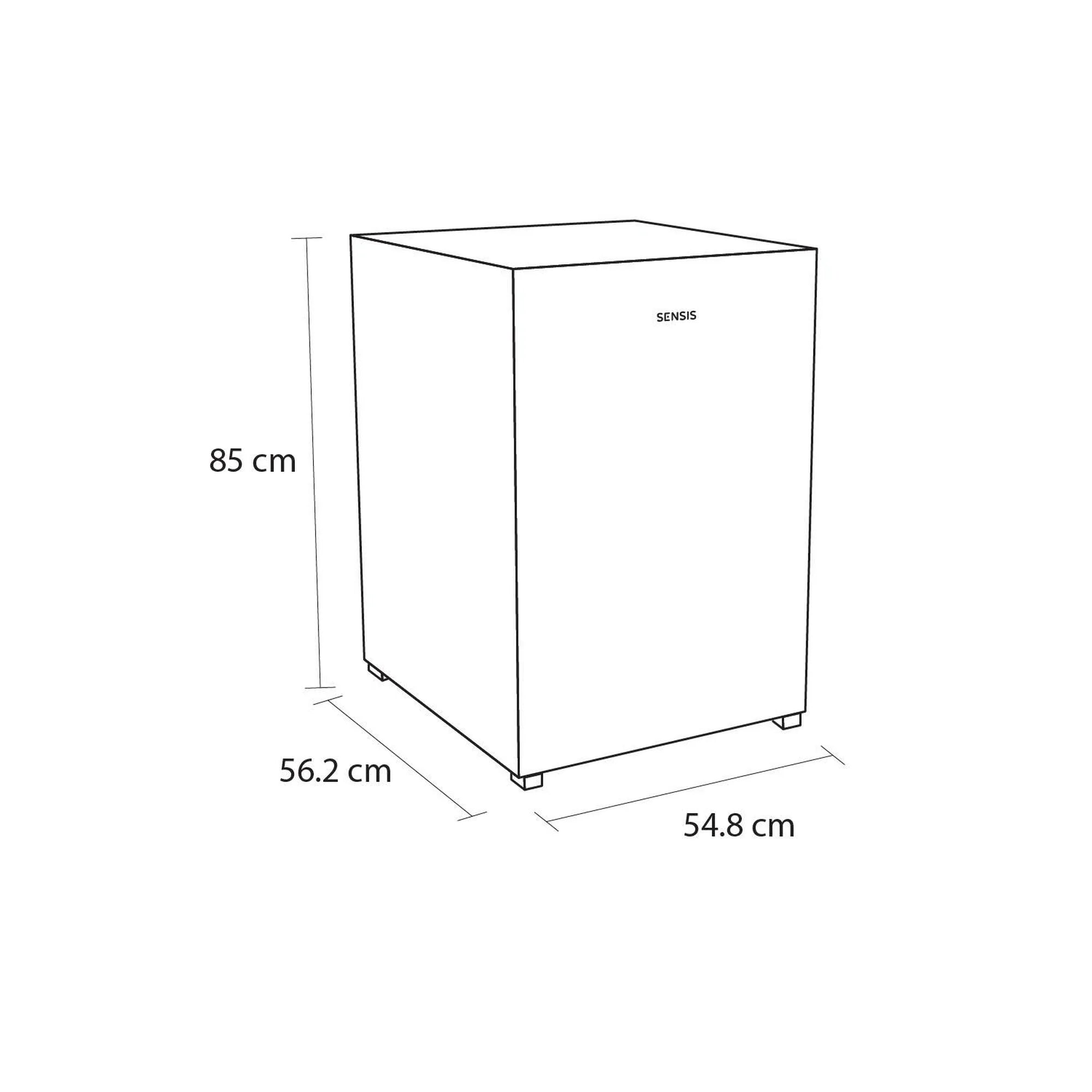 Sensis RFUCF01F54EW 54.8cm Undercounter Fridge with Icebox - White