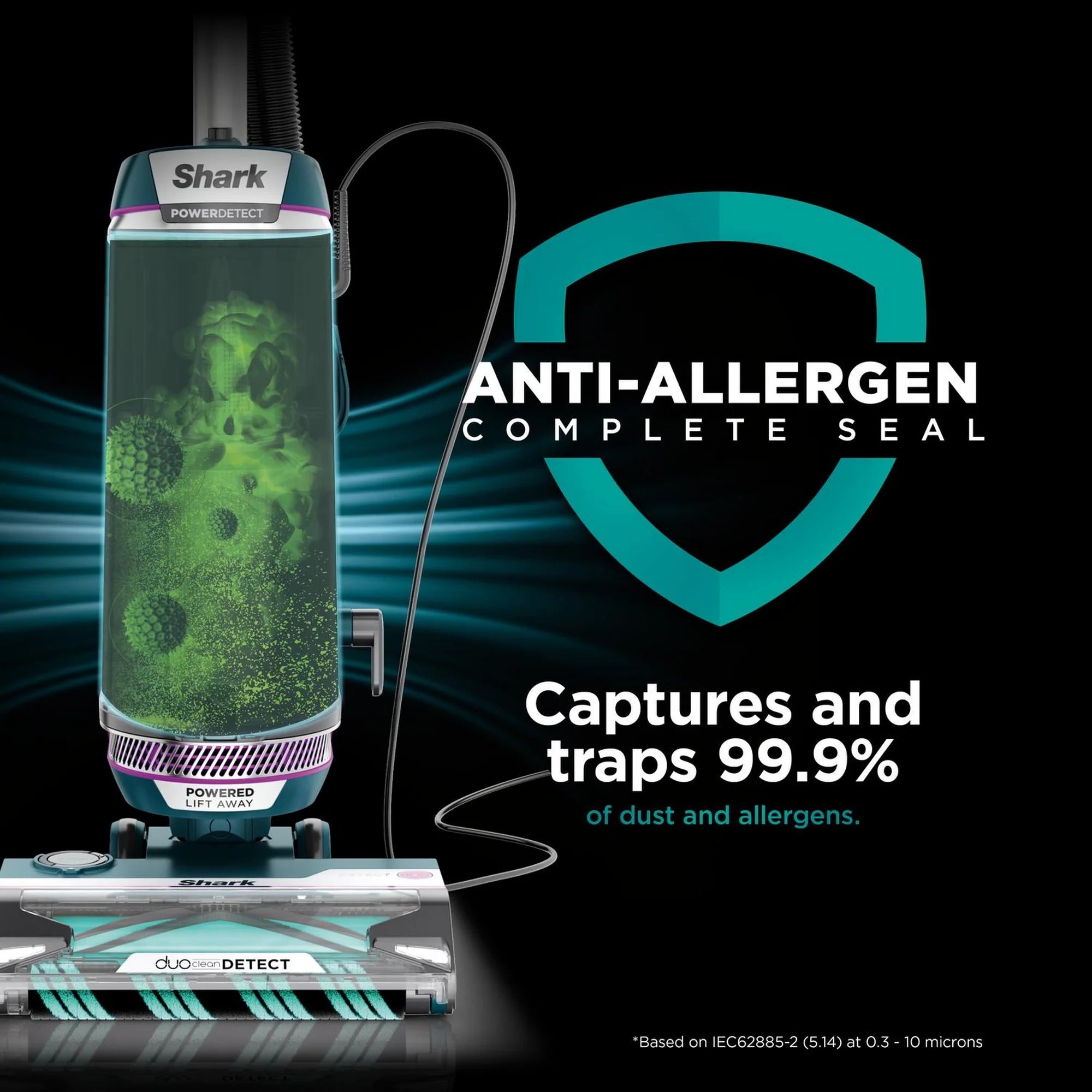 Shark AZ3900UKT PowerDetect Powered Lift-Away Upright Vacuum Cleaner - Dark Teal