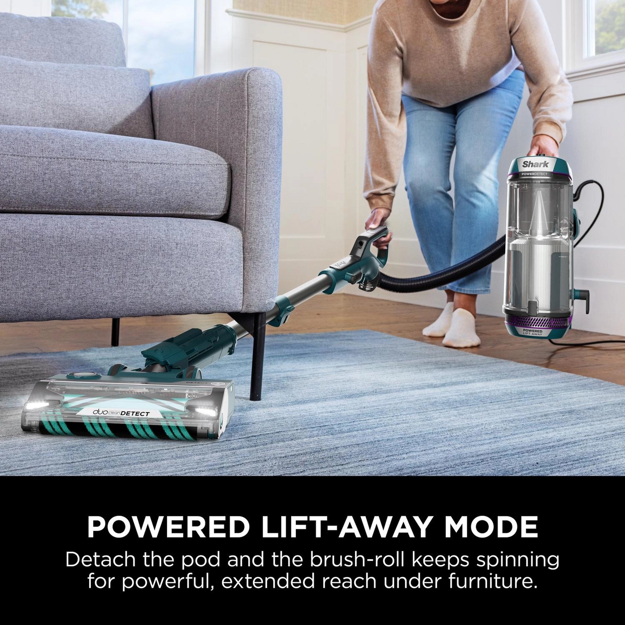 Shark AZ3900UKT PowerDetect Powered Lift-Away Upright Vacuum Cleaner - Dark Teal